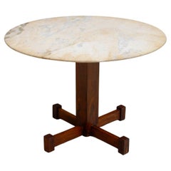 Celina Decorações Marble and Rosewood Dining Table