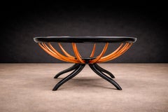 Brasilianischer Couchtisch in zwei Farbtönen aus Hartholz, Giuseppe Scapinelli, 1950er Jahre