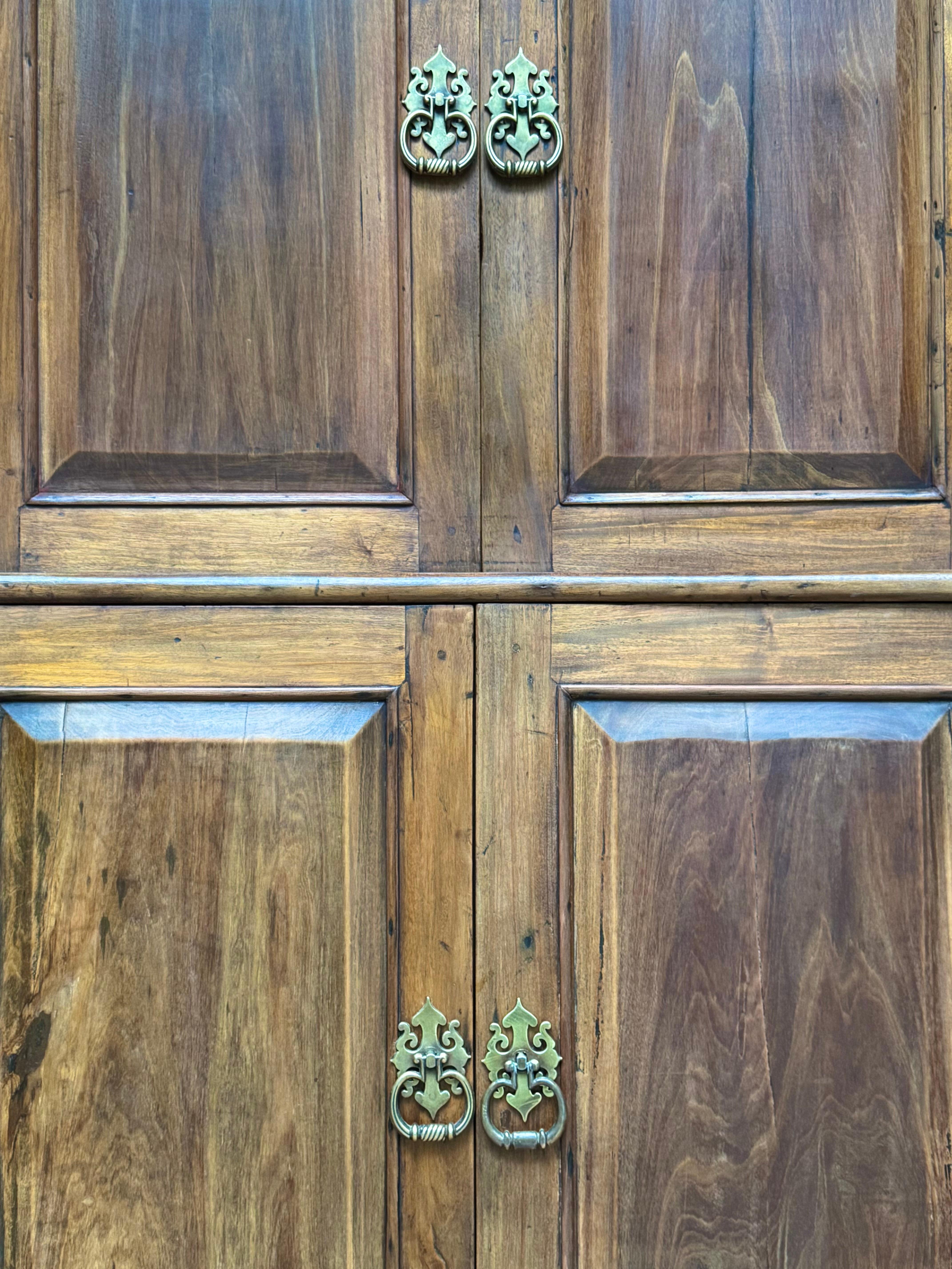 Mid-20th Century Brazilian colonial Revival Cupboard Armoire - Circa 1930-1940 For Sale
