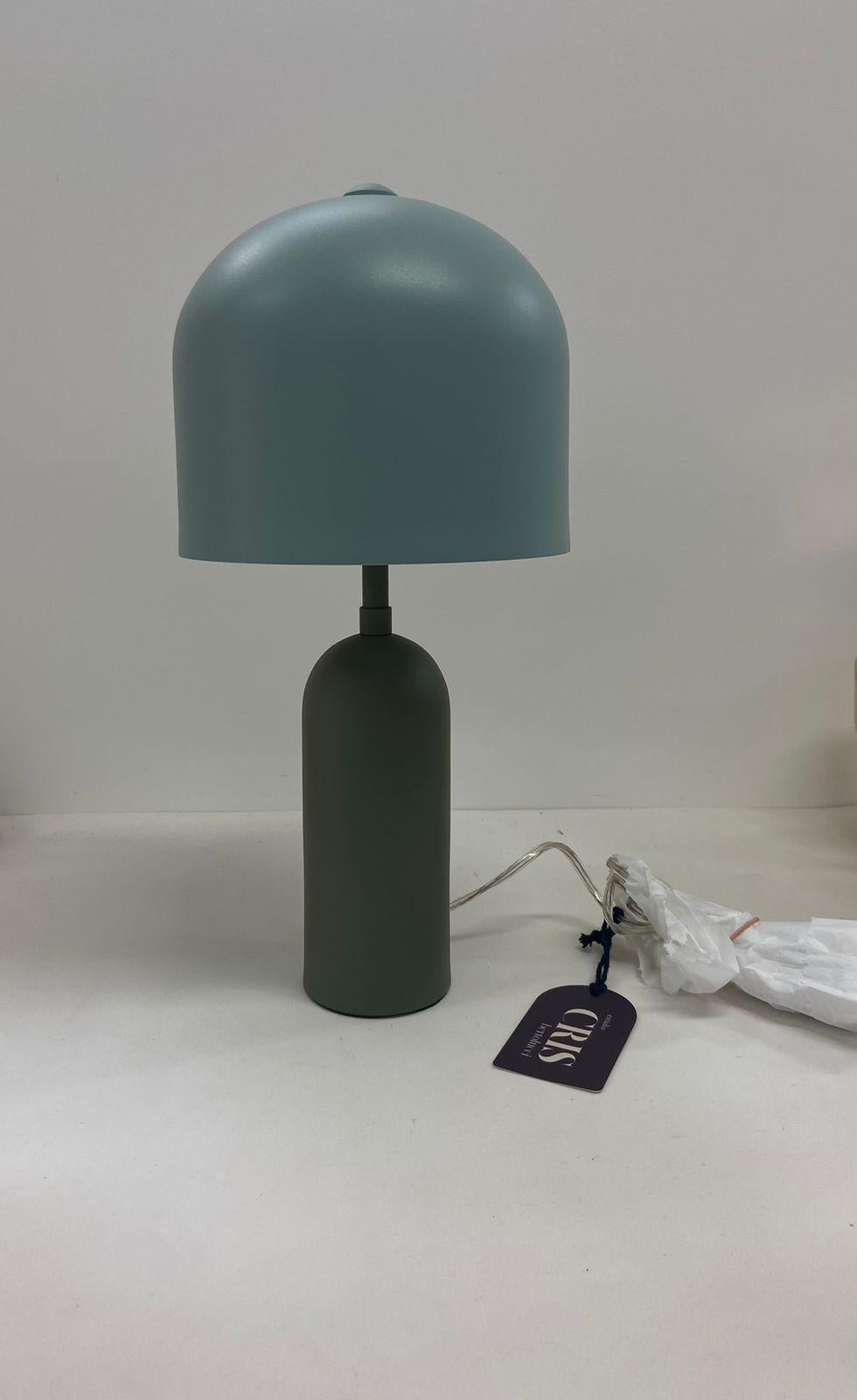Painted Brazilian Contemporary Aluminum Table Lamp For Sale