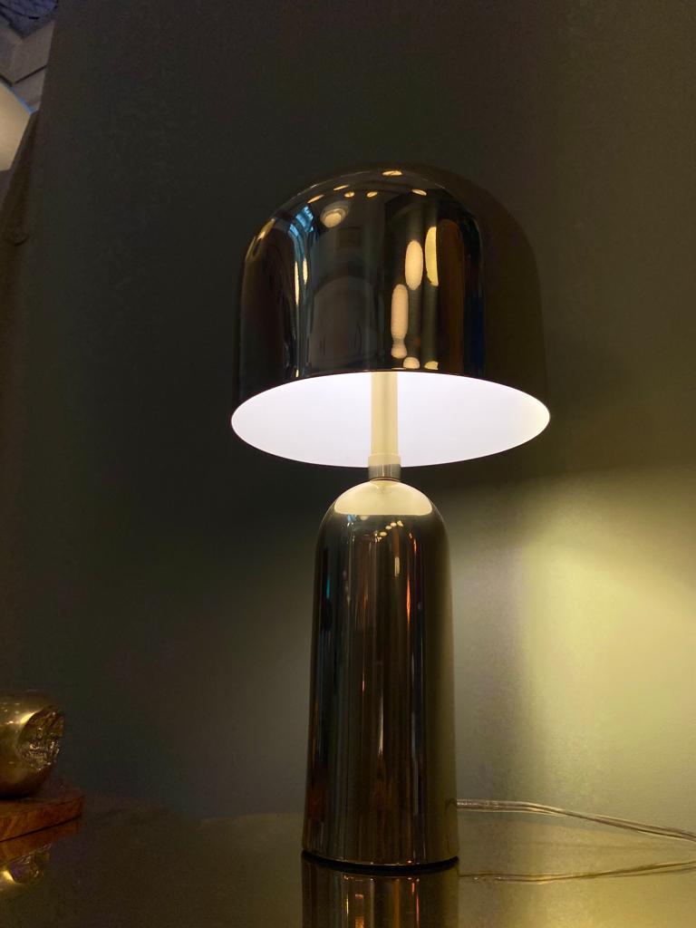 Brazilian Contemporary Brass Table Lamp In New Condition For Sale In Sao Paulo, Sao Paulo