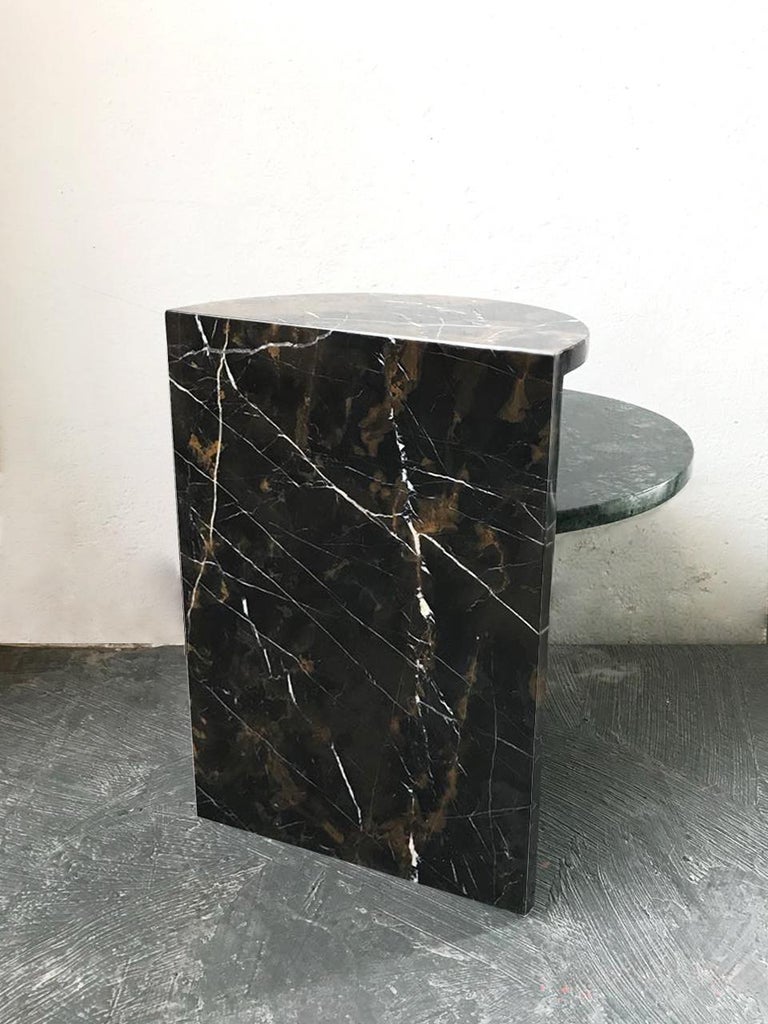 Other Brazilian Contemporary Café Side Table in Marble For Sale