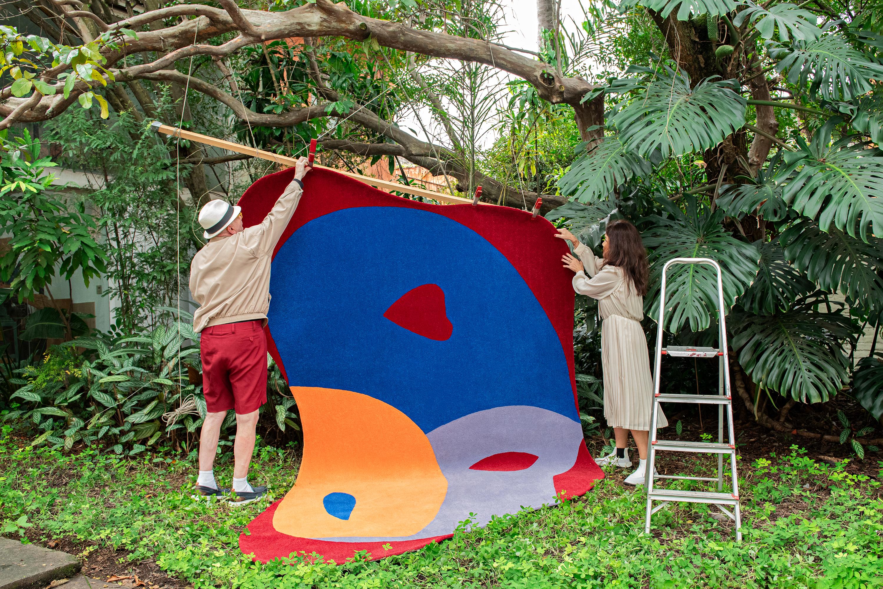 Tapis brésilien de design Contemporary, Nouveau, de Guto Lacaz Neuf - En vente à Sao Paulo, BR