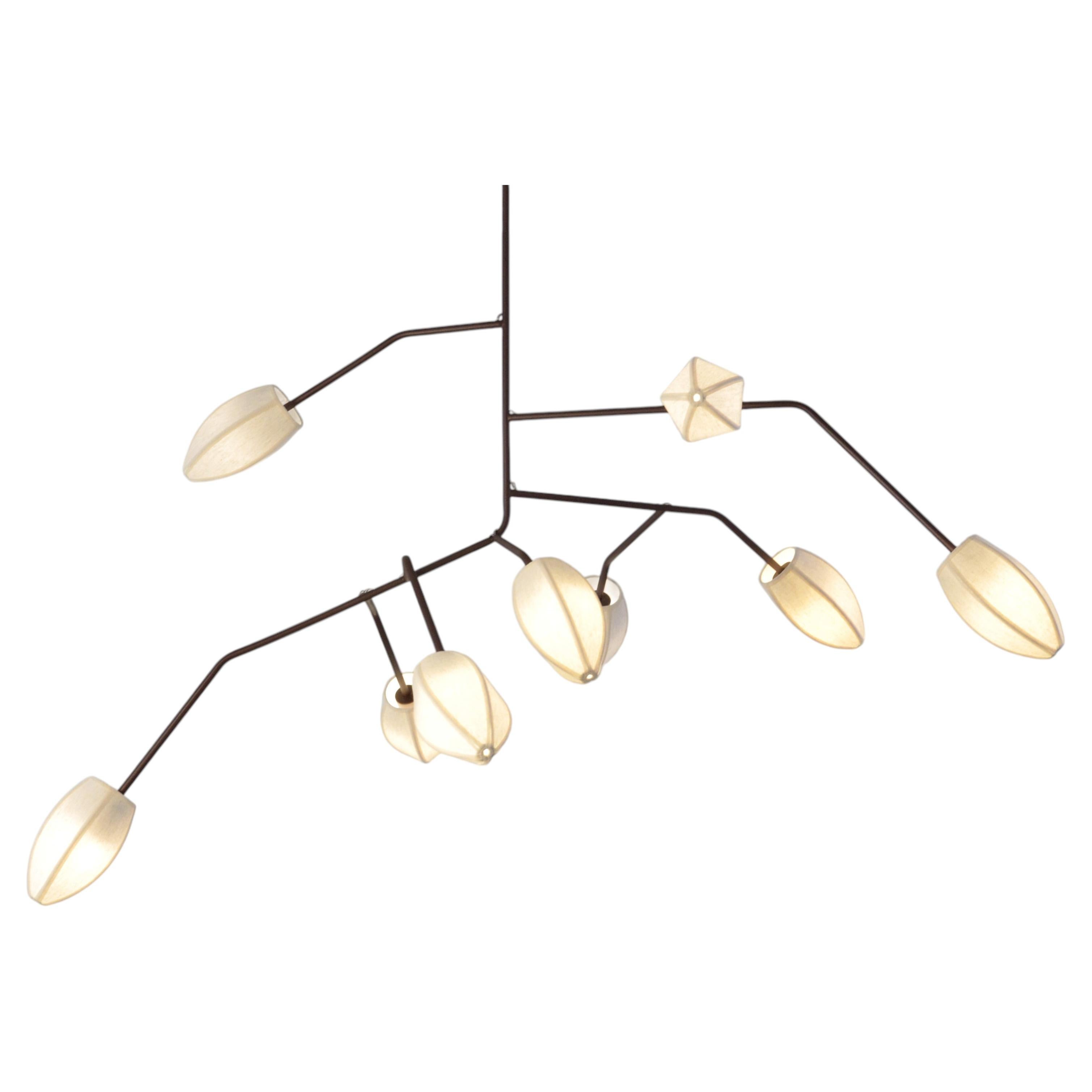 Brazilian Contemporary Sculptural Brass Pendant Light - XXL