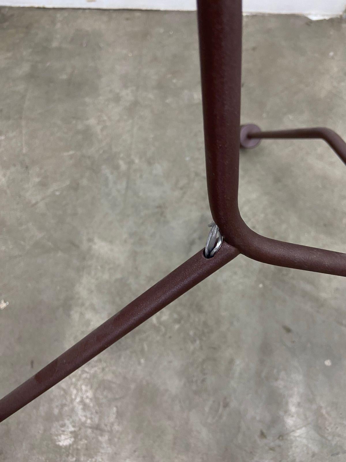 Acciaio Lampada a sospensione scultorea brasiliana in acciaio contemporaneo in vendita