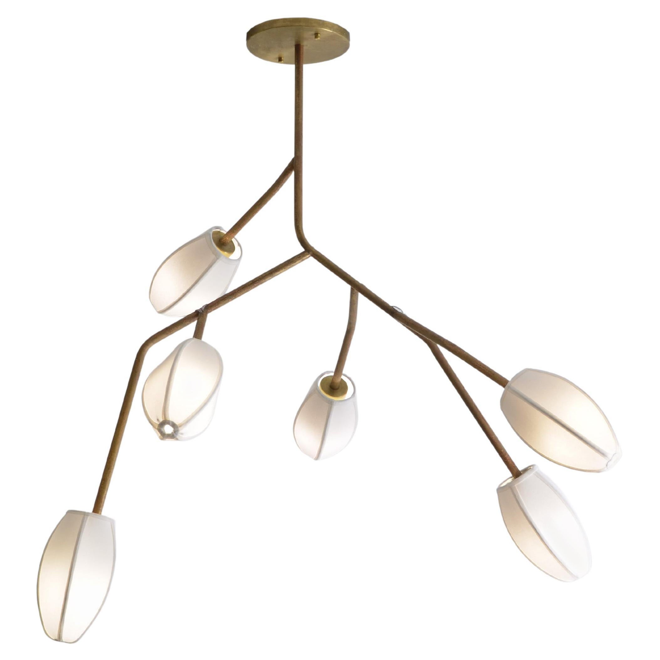 AM Contemporary Steele Light, luminaire sculptural brésilien en acier