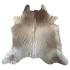 Brazilian Cowhide Rug, Sand 5’ x 7'