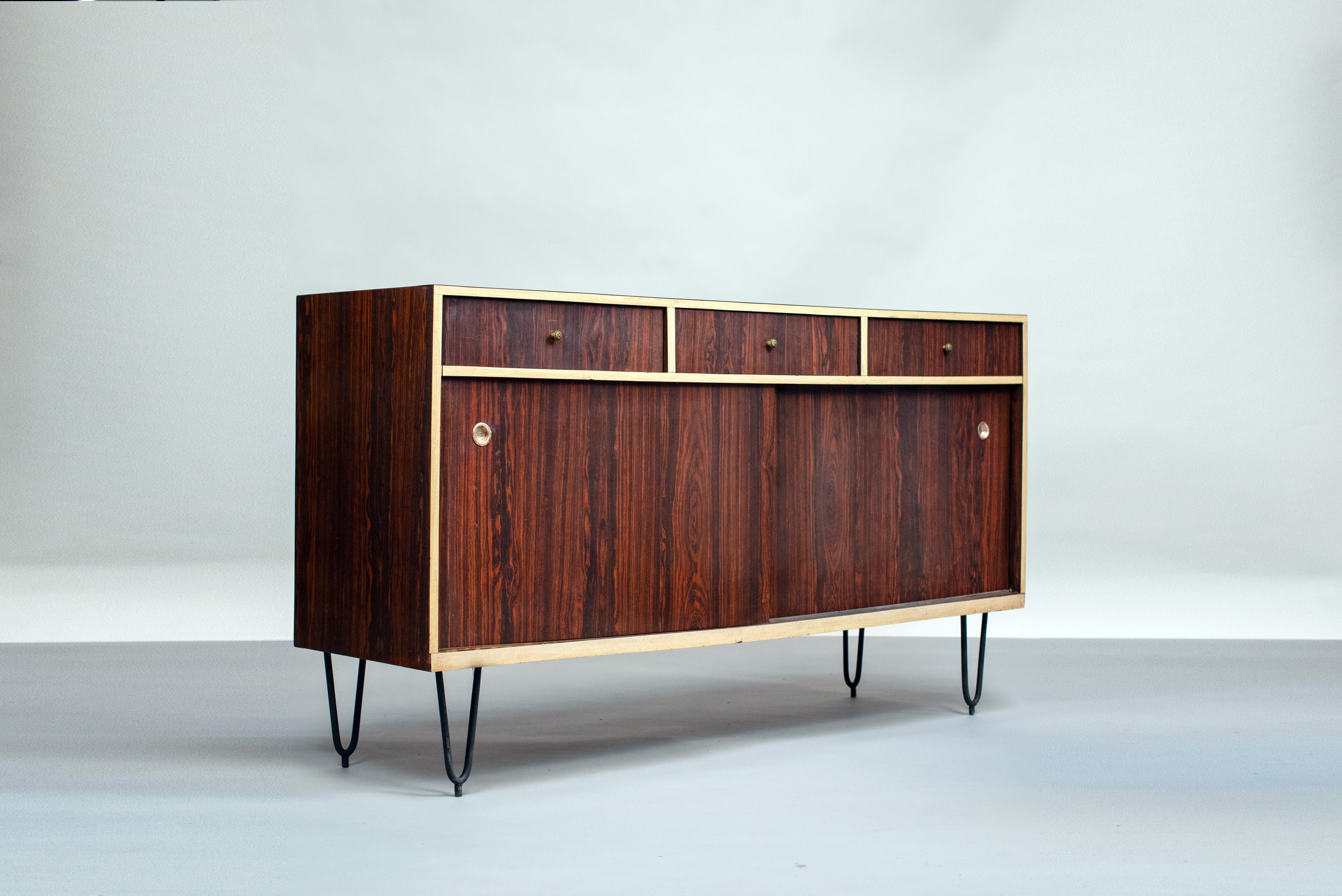 Brazilian Design, Buffet, C. 1950 Wood, Formica and Metal For Sale 2
