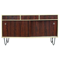 Retro Brazilian Design, Buffet, C. 1950 Wood, Formica and Metal