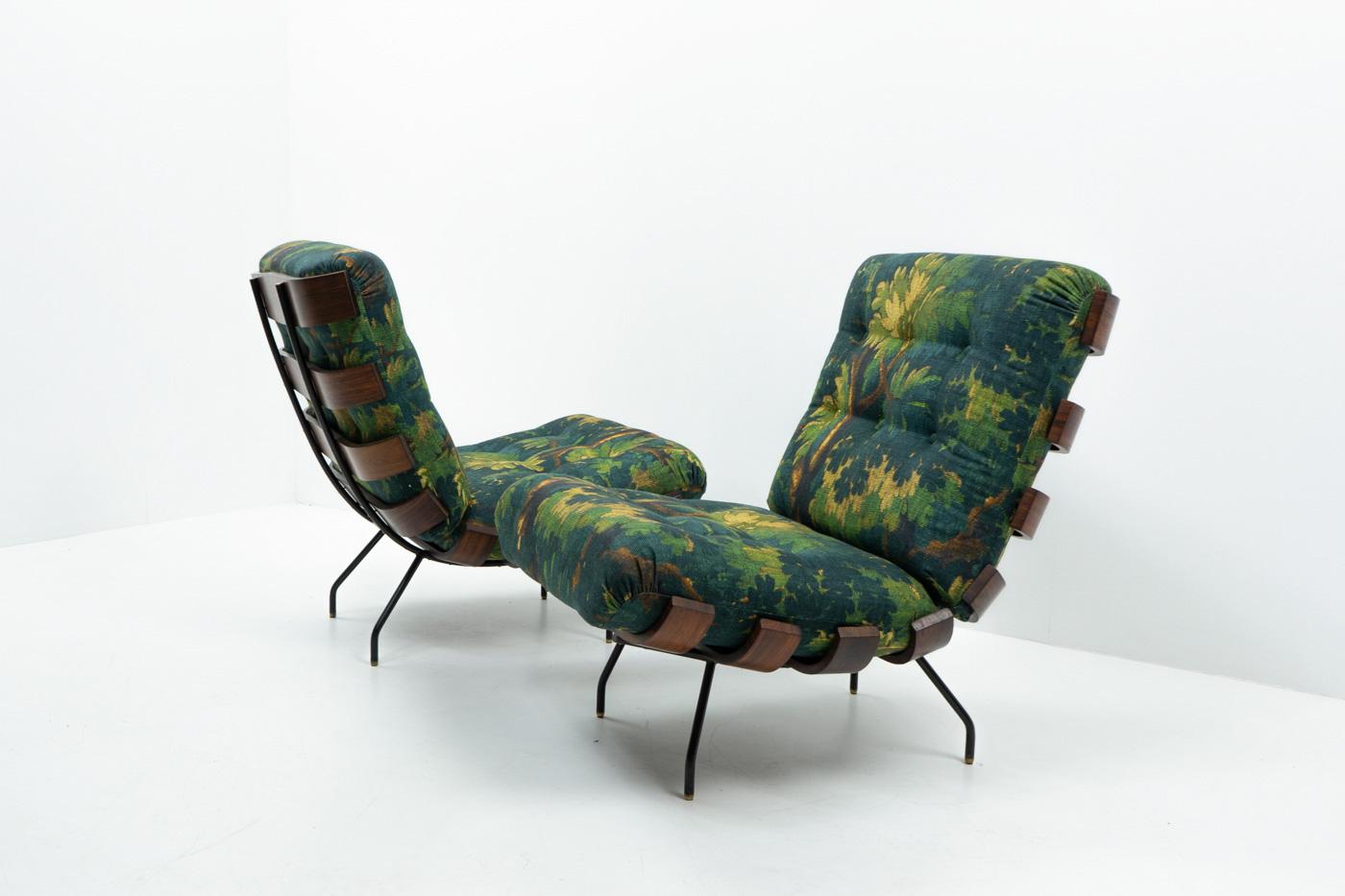 Brazilian Design Costela Lounge Chairs by Hauner & Eisler for Forma, 1950s For Sale 3