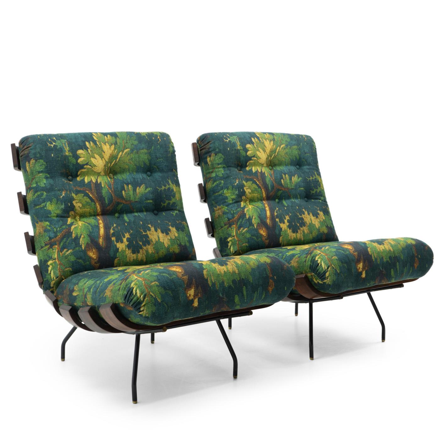 Brazilian Design Costela Lounge Chairs by Hauner & Eisler for Forma, 1950s In Good Condition For Sale In Renens, CH