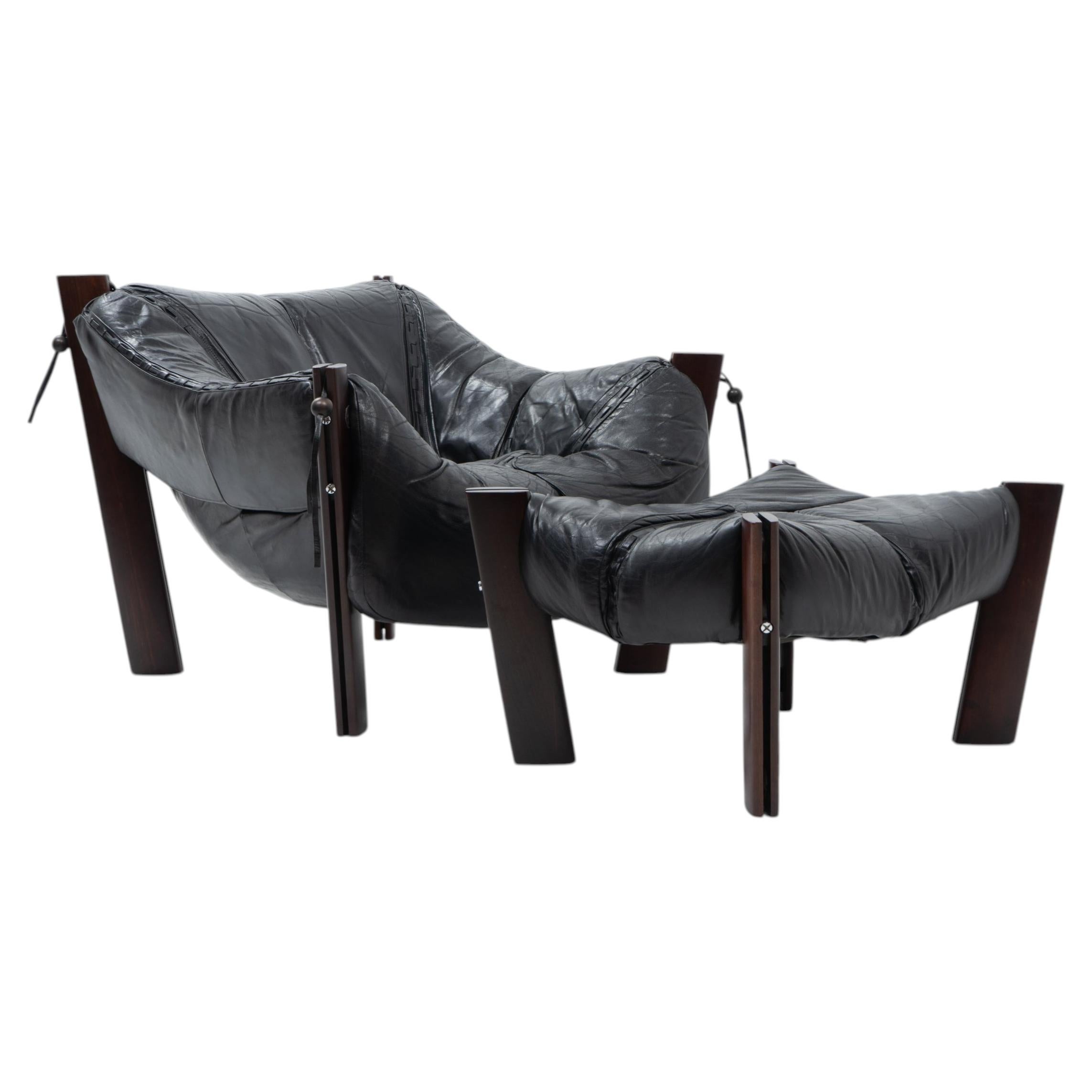 Brazilian Design Percival Lafer, MP-111 Lounge Chair and Ottoman, Brazil - 1970s