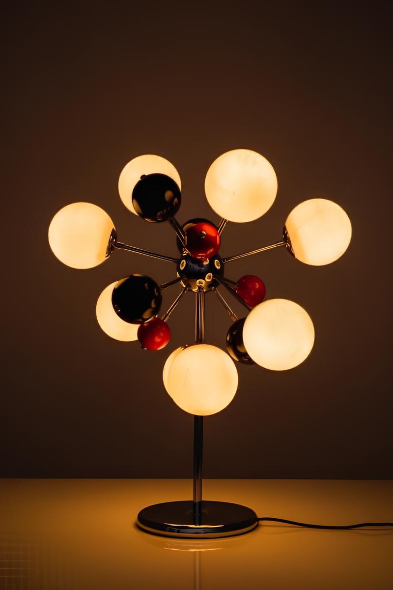 20th Century Brazilian Design. Sputnik Table lamp, c. 1970 For Sale