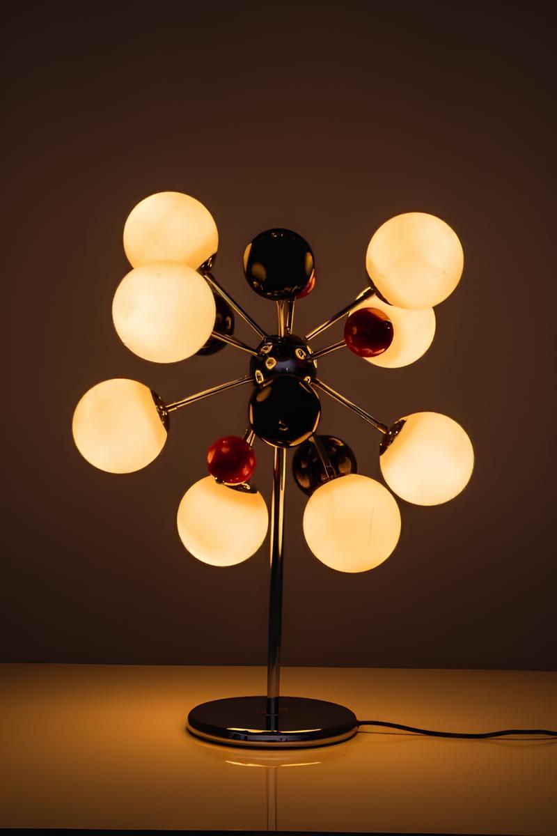 Brazilian Design. Sputnik Table lamp, c. 1970 For Sale 1