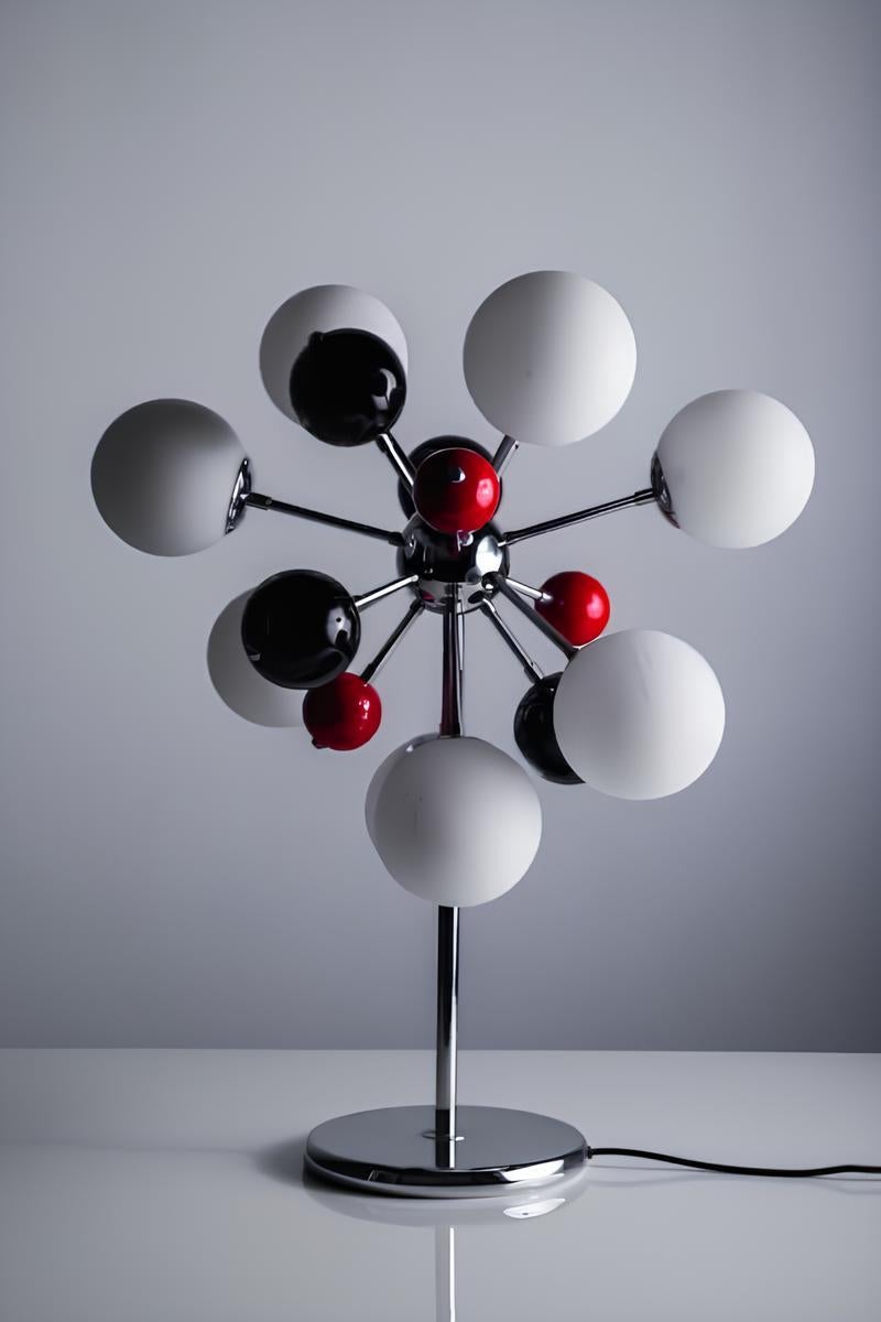 Brazilian Design. Sputnik Table lamp, c. 1970 For Sale 2