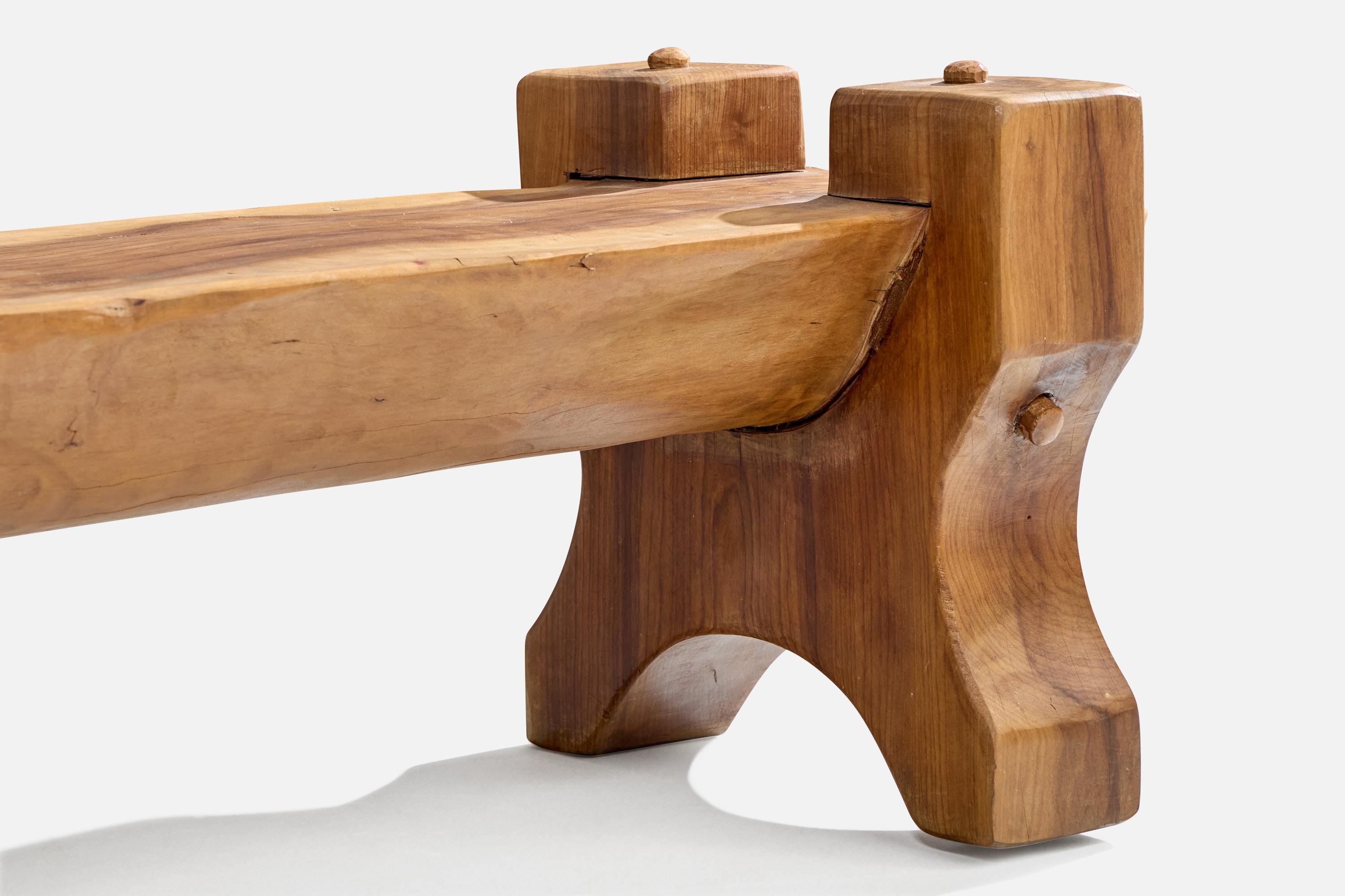 Bois Designer brésilien, Banc, Árvore, Brésil, années 1950 en vente
