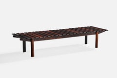 Brazilian Designer, Bench, Wood, Brazil, 1950s