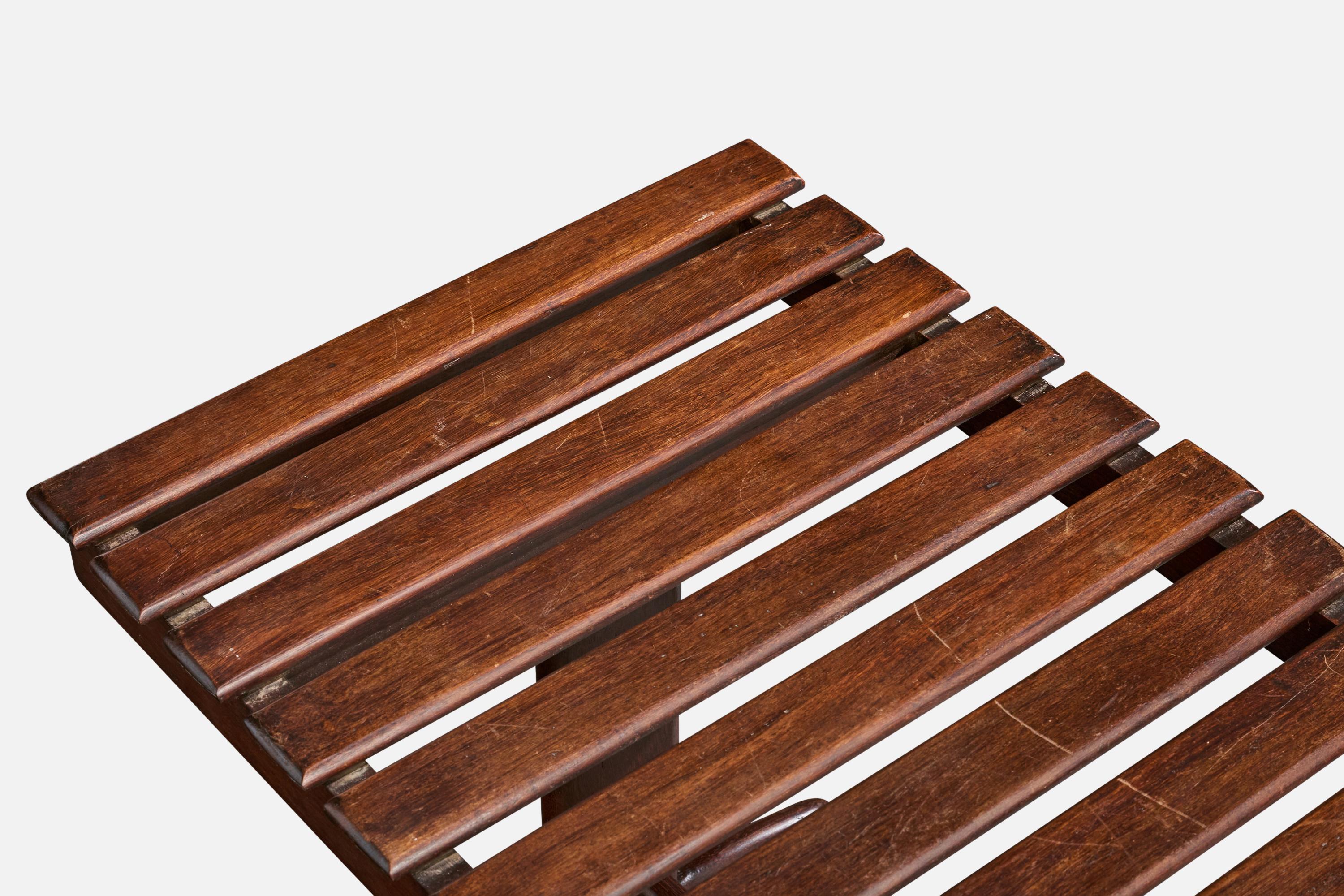 Bois Designer brésilien, banc, Wood Wood, Brésil, années 1950 en vente