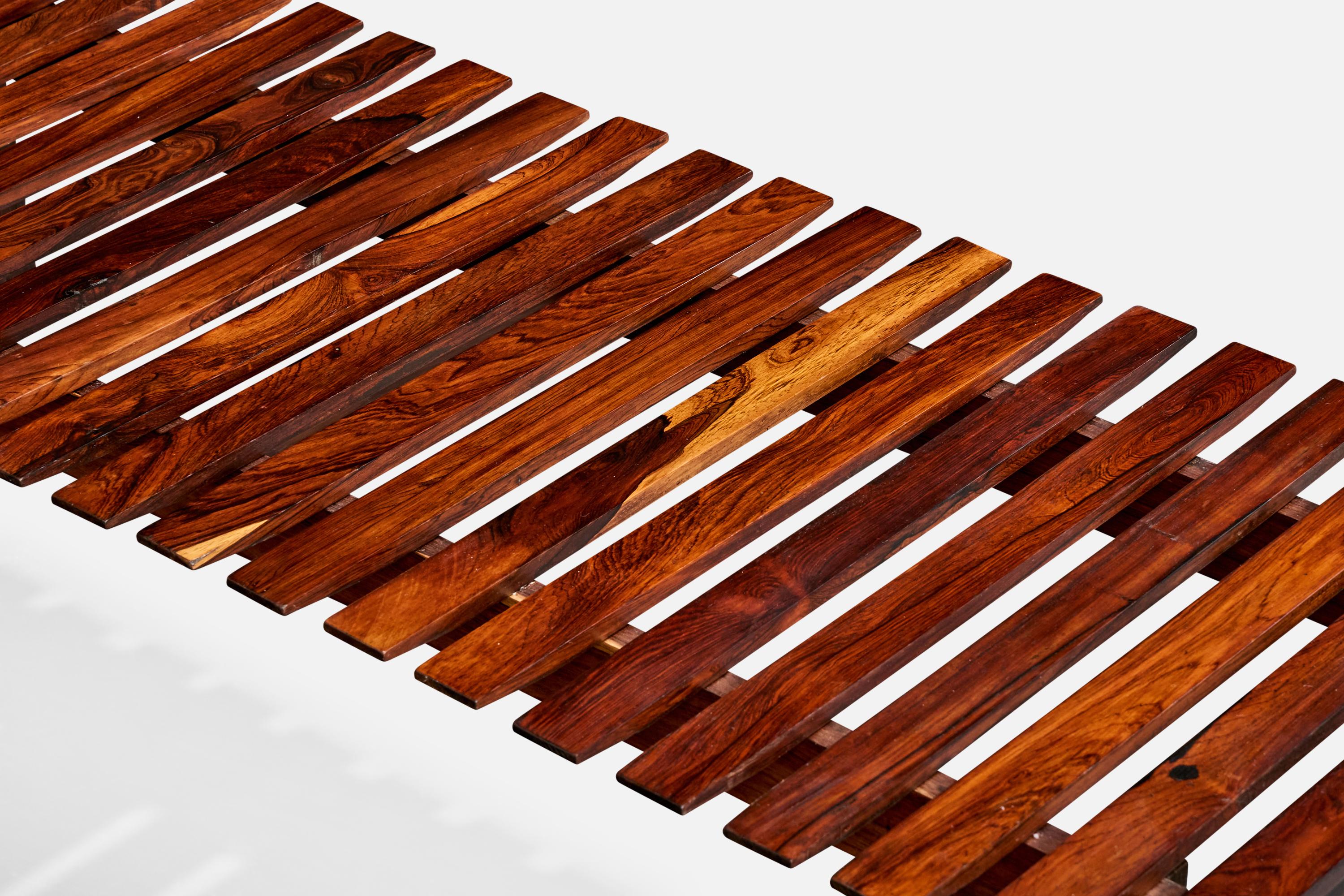 Bois Designer brésilien, banc, Wood Wood, Brésil, années 1950 en vente