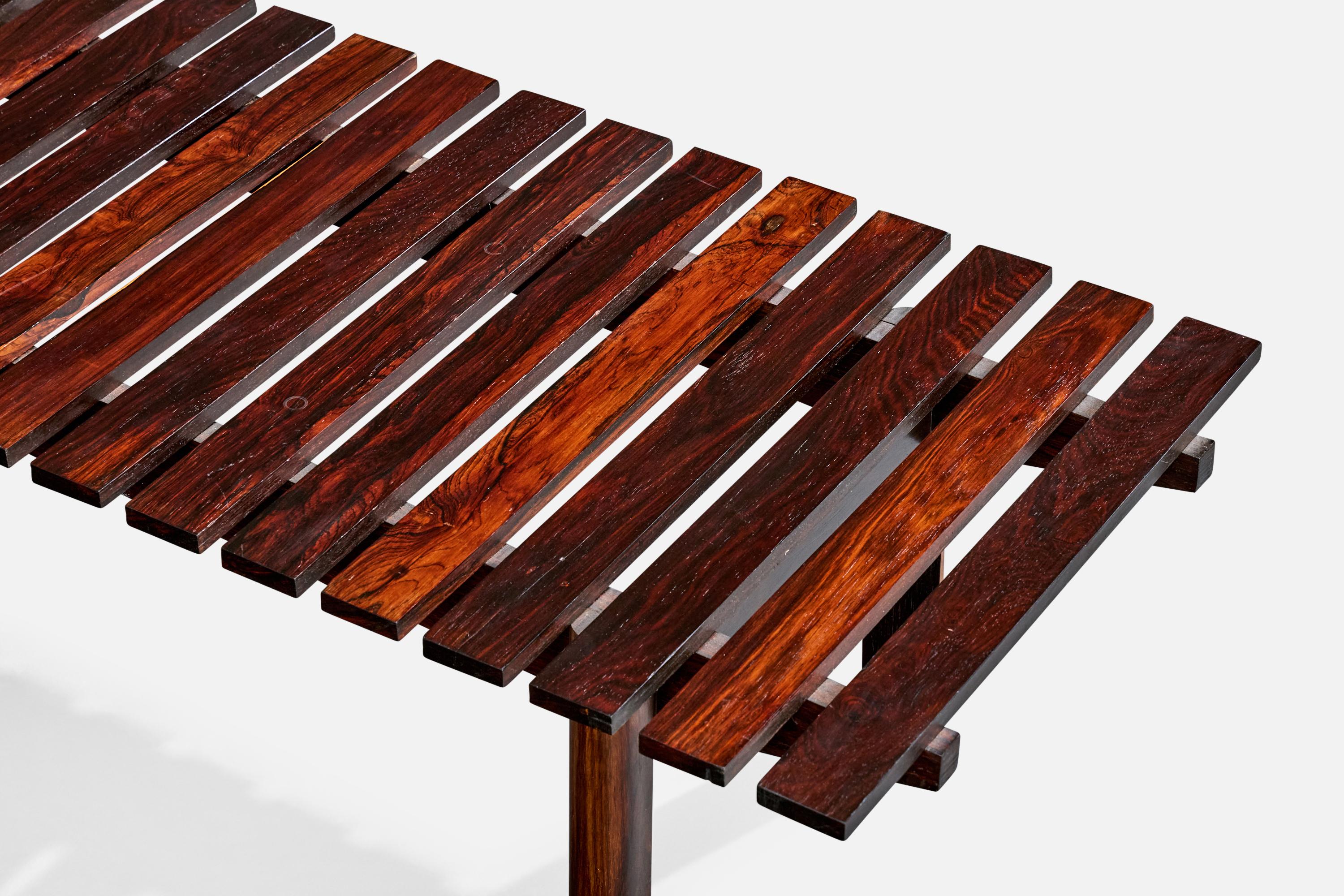 Bois Designer brésilien, banc, Wood Wood, Brésil, années 1950 en vente