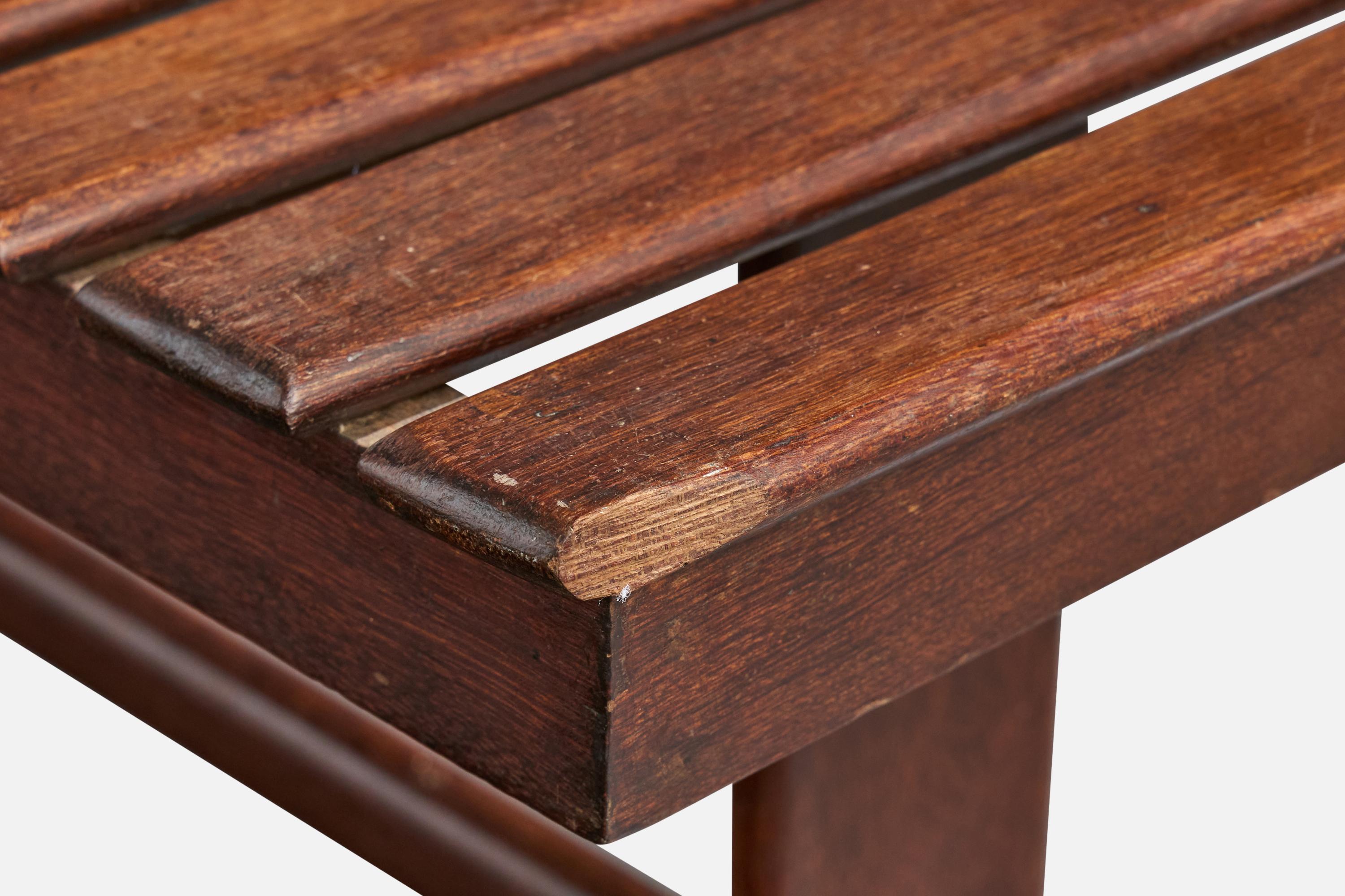 Designer brésilien, banc, Wood Wood, Brésil, années 1950 en vente 2