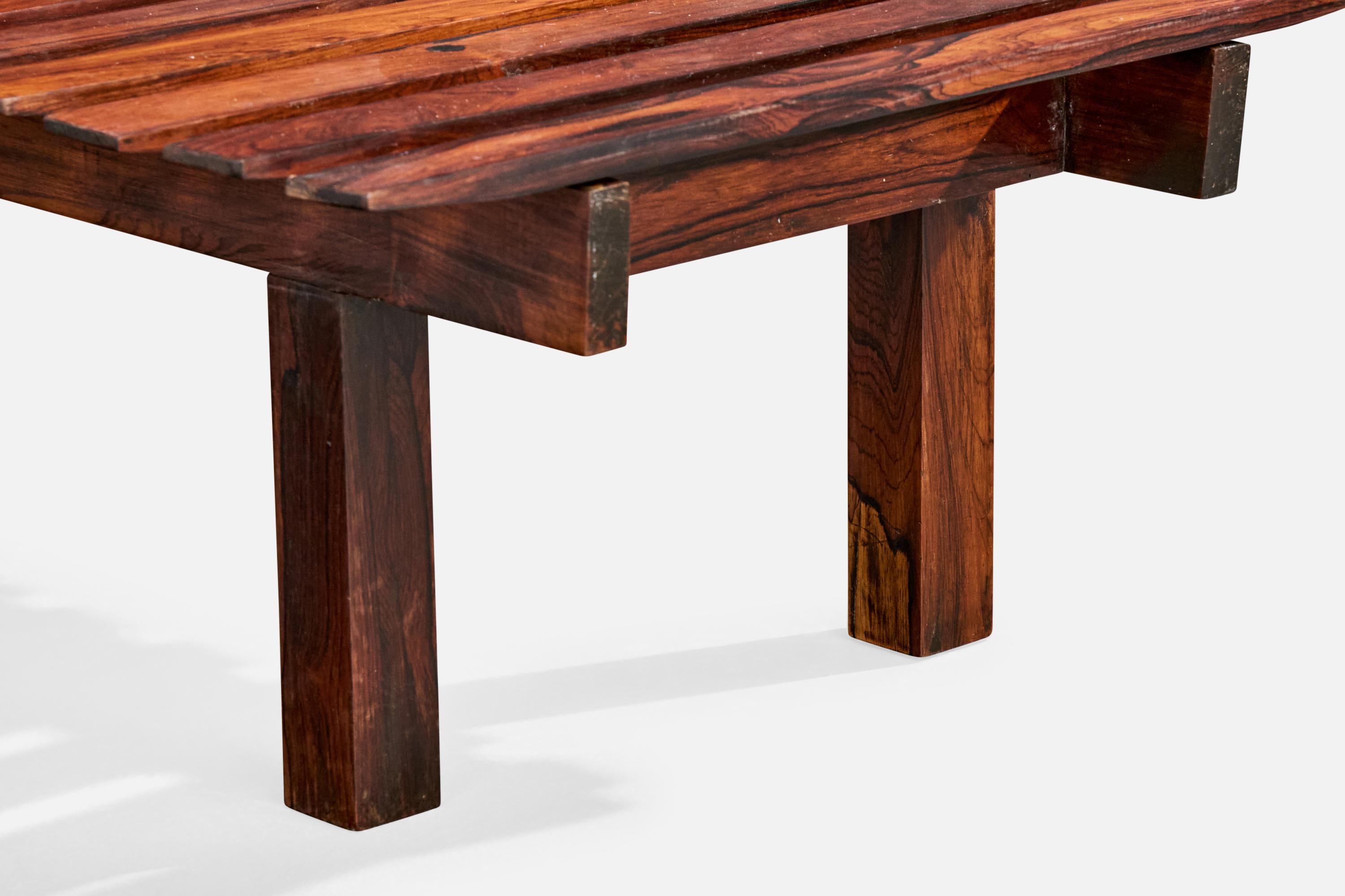 Designer brésilien, banc, Wood Wood, Brésil, années 1950 en vente 2