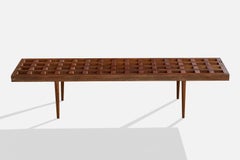 Brazilian Designer, Bench, Wood, Brazil, 1960s