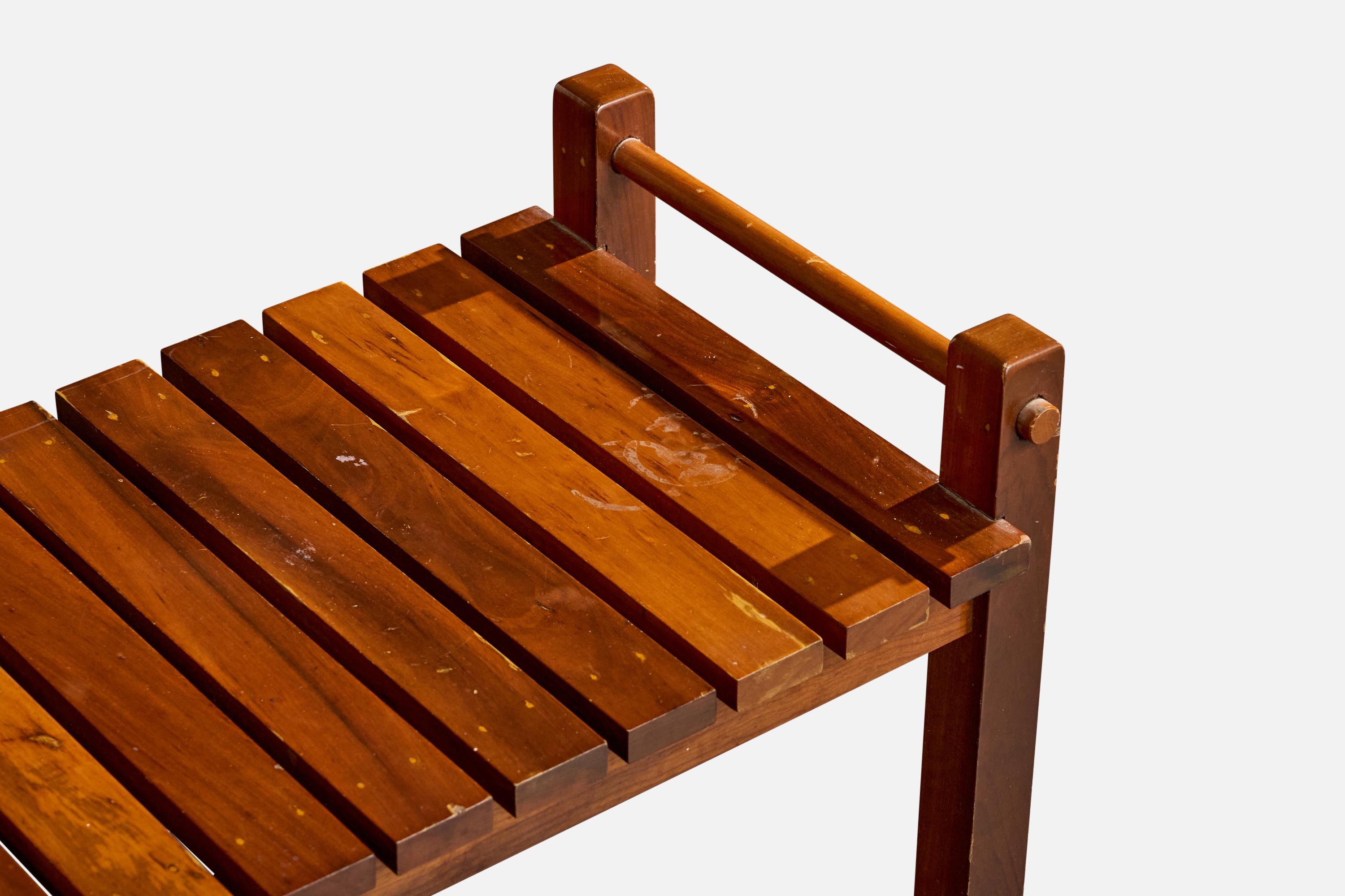 Milieu du XXe siècle Designer brésilien, banc, Wood Wood, Brésil, années 1960 en vente