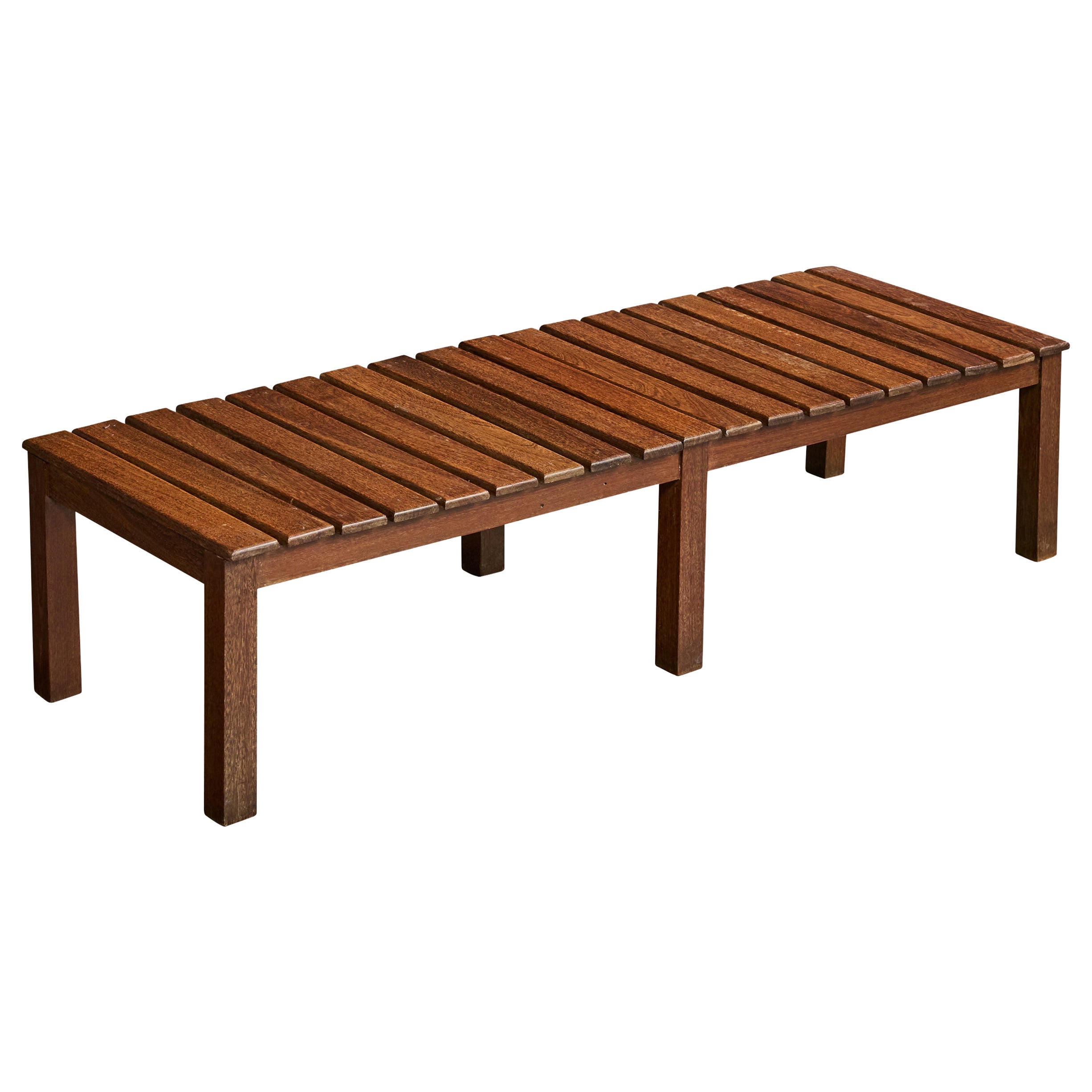 Designer brésilien, banc, Wood Wood, Brésil, années 1960