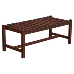 Brazilian Designer, Bench, Wood, Brazil, 1960s