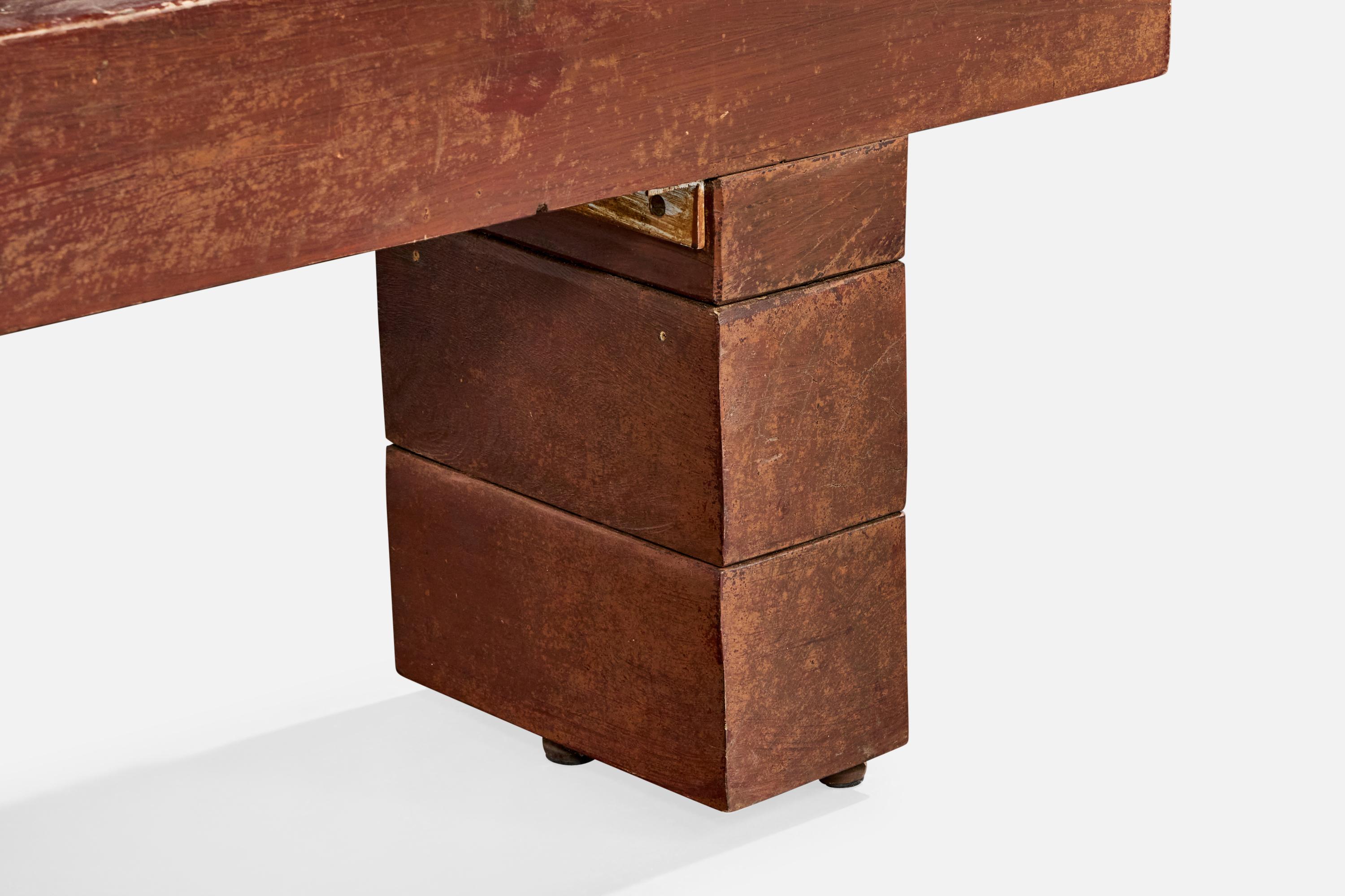 Bois Designer brésilien, banc, Wood Wood, Brésil, années 1970 en vente