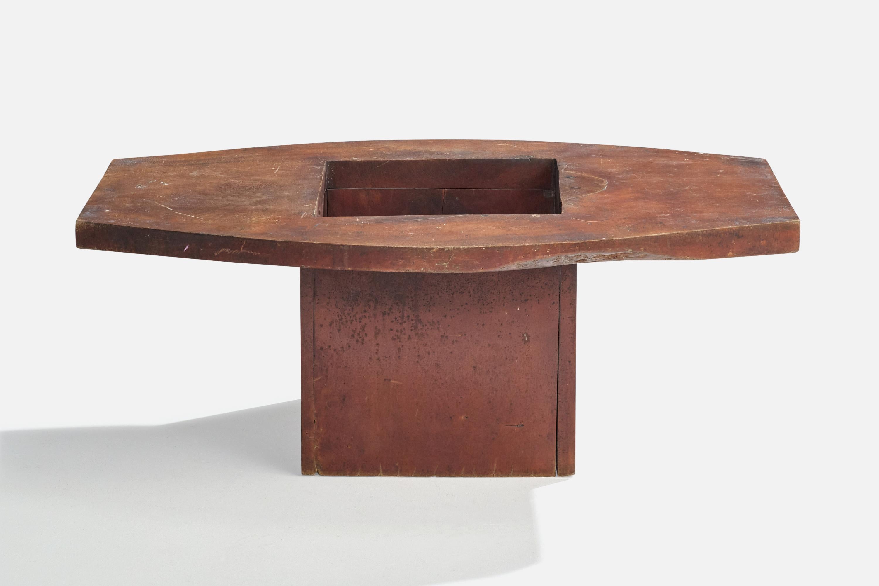 Mid-Century Modern Designer brésilien, table basse, Pequi, Brésil, années 1970 en vente