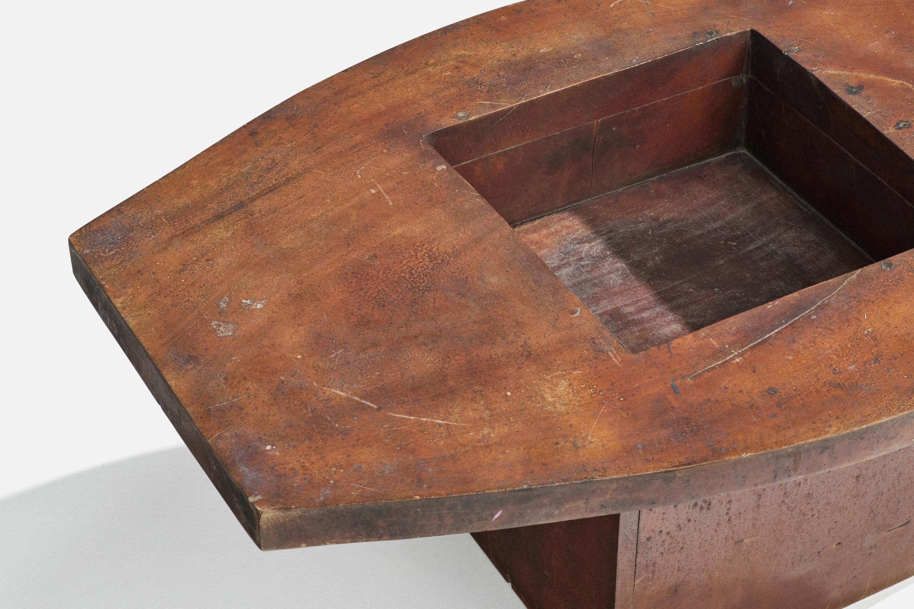 Designer brésilien, table basse, Pequi, Brésil, années 1970 en vente 2