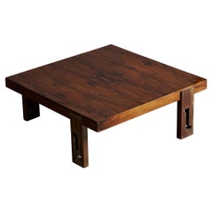 Brazilian Designer, Coffee Table, Rosewood, Brazil, 1950s