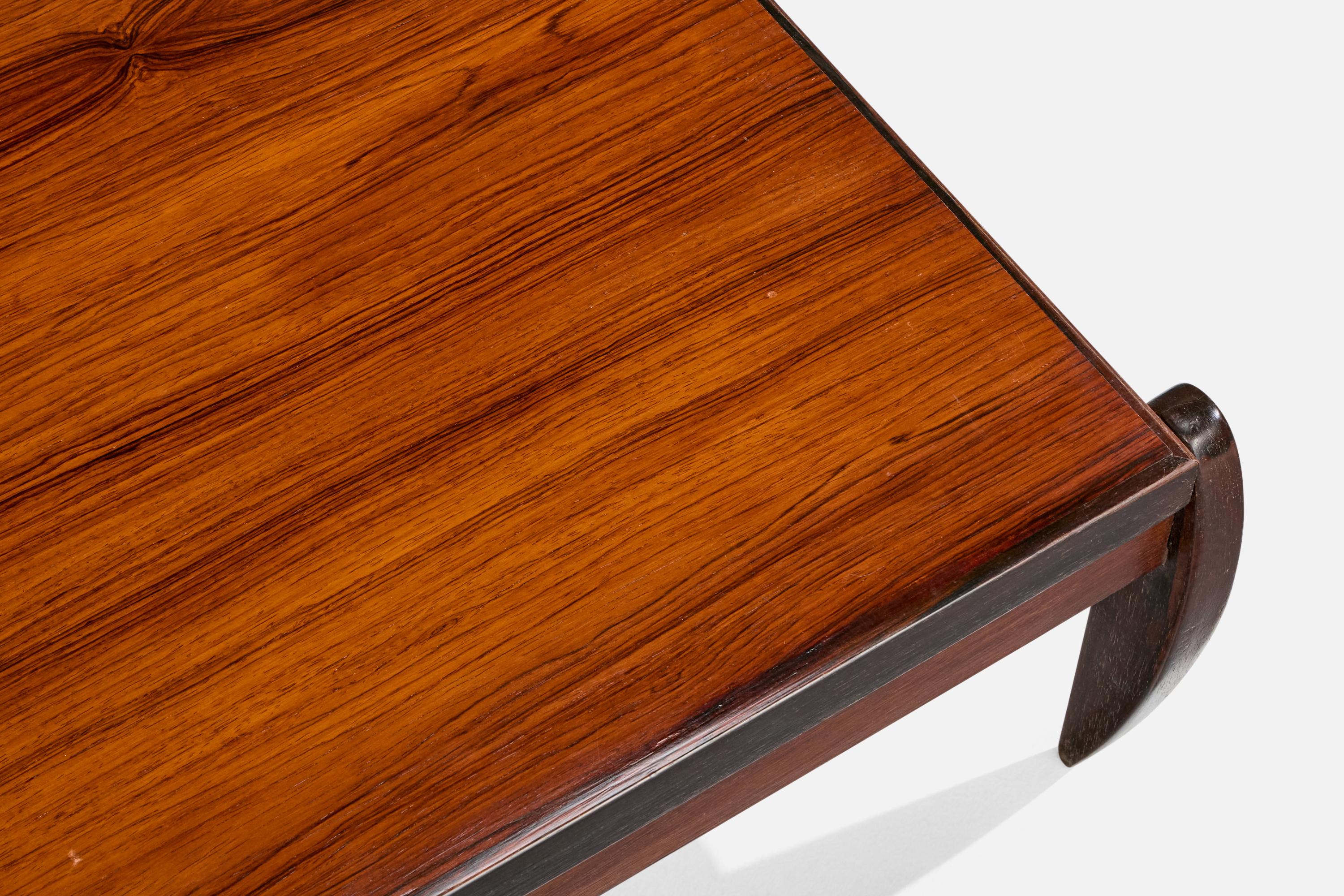 Designer brésilien, table basse, Wood Wood, Brésil, années 1950 en vente 3