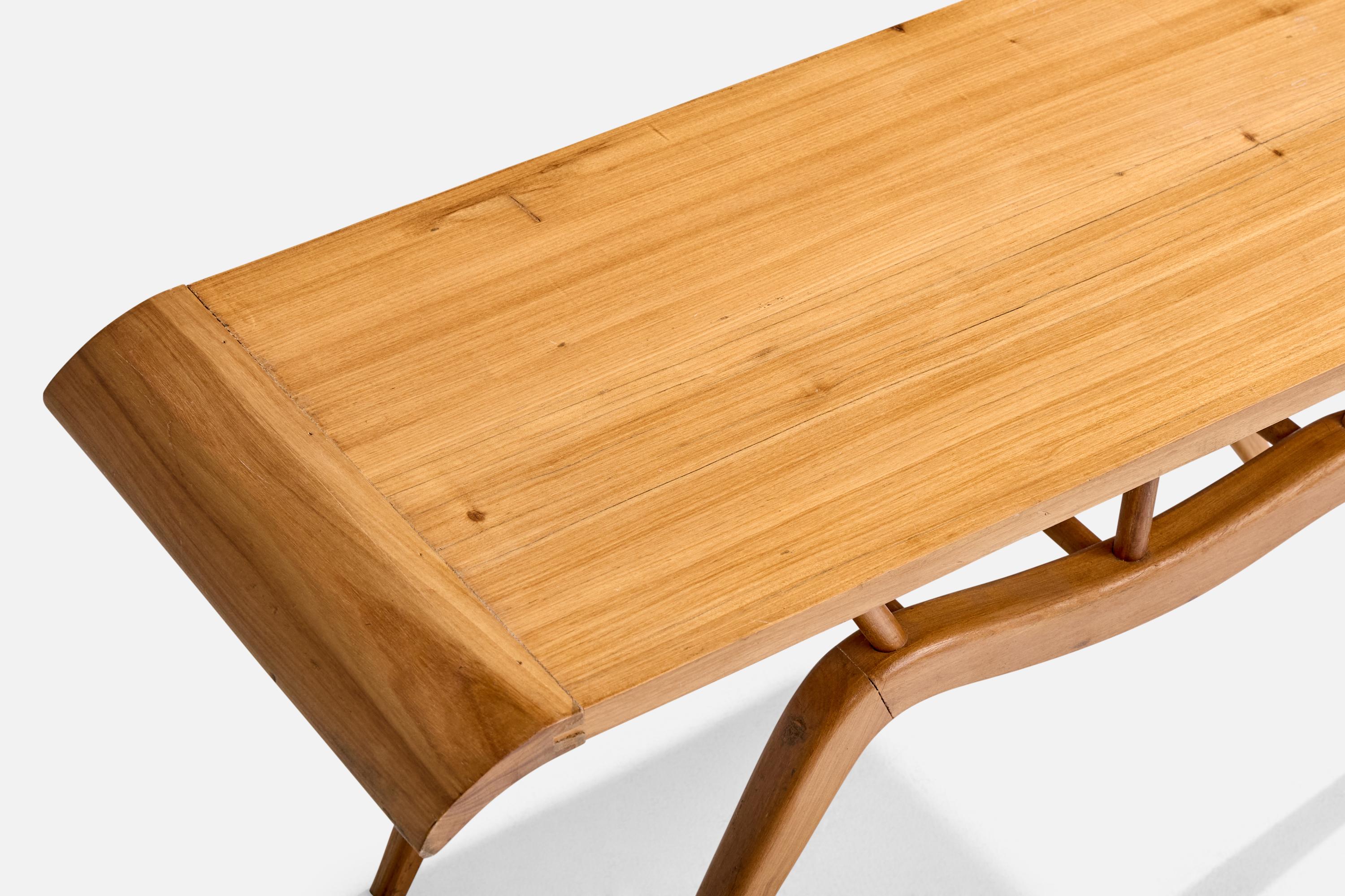 Diseñador brasileño, Mesa de centro, Madera, Brasil, Años 50 en venta 1