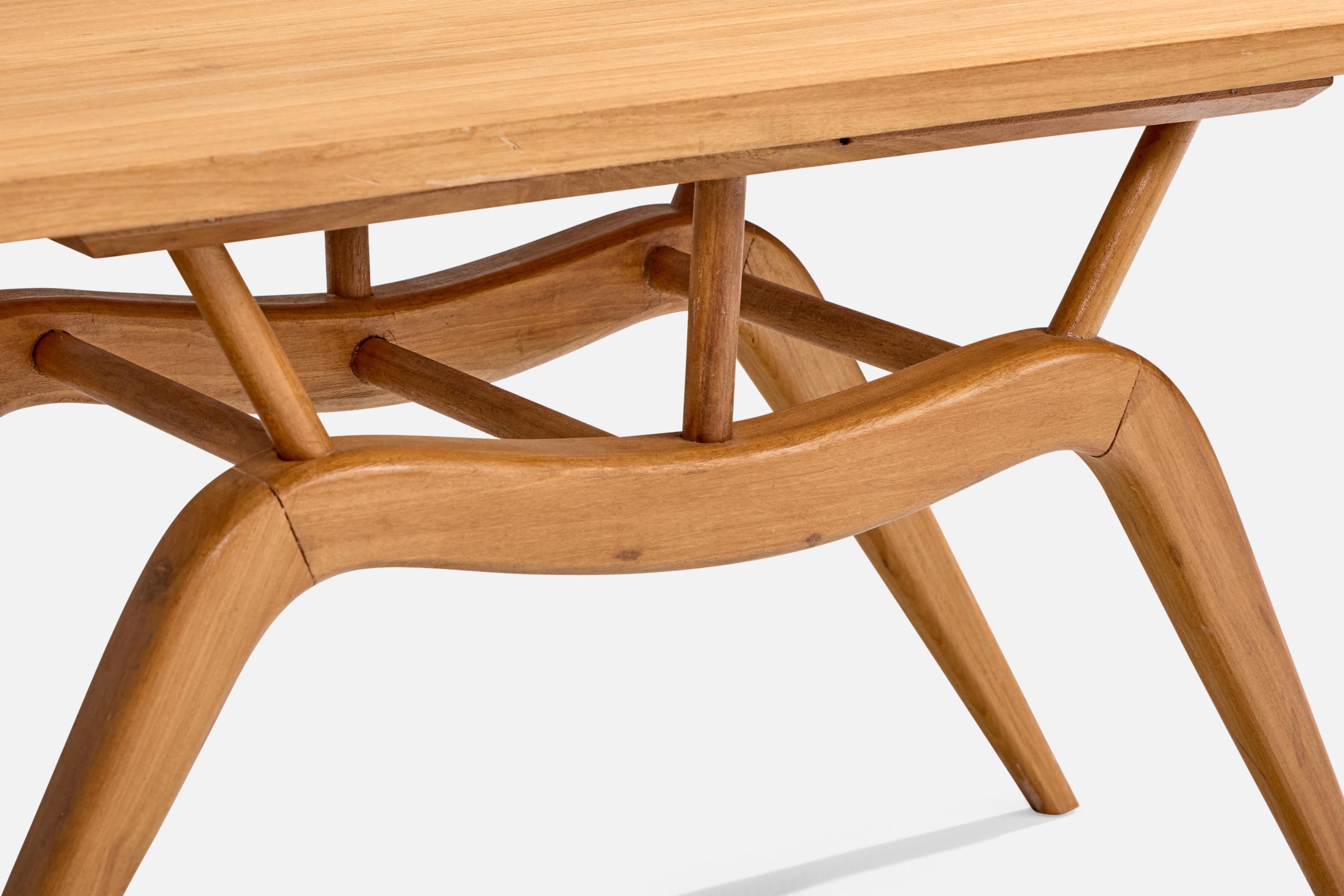 Diseñador brasileño, Mesa de centro, Madera, Brasil, Años 50 en venta 2