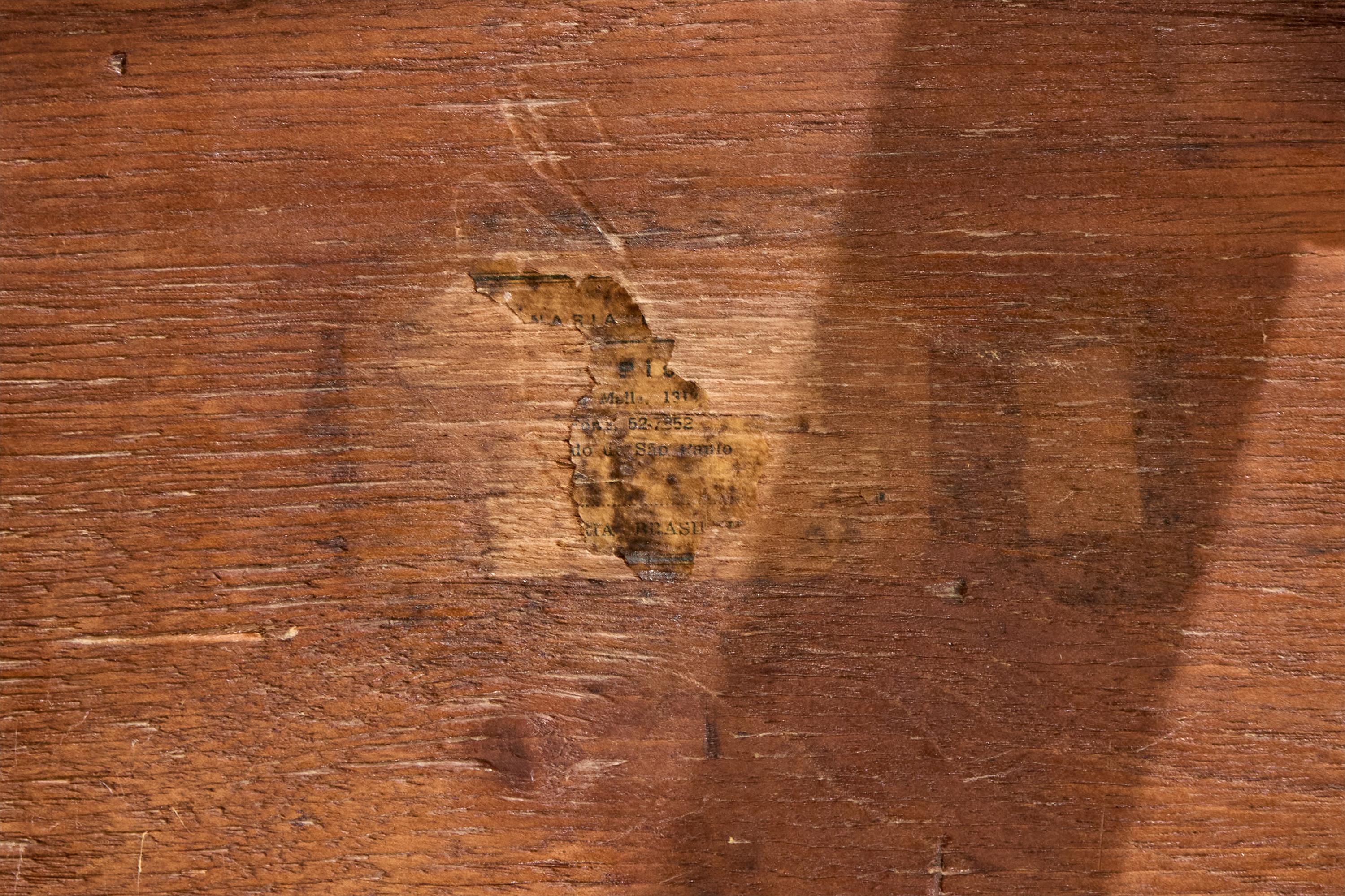Brazilian Designer, Coffee Table, Wood, Brazil, 1950s For Sale 4