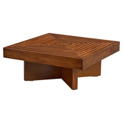 Brazilian Designer, Coffee Table, Wood, Brazil, 1950s