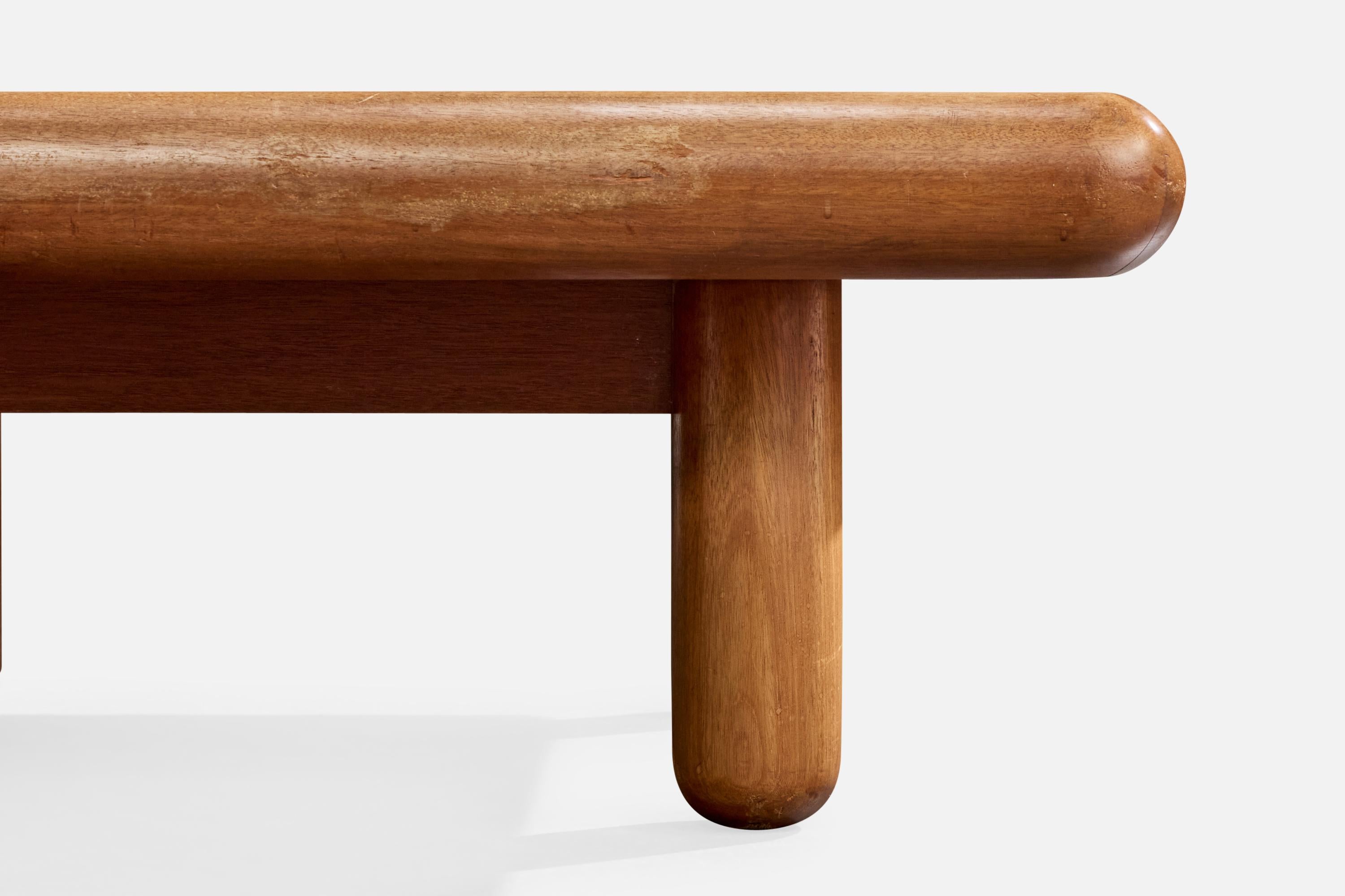 Late 20th Century Brazilian Designer, Coffee Table, Wood, Brazil, 1970s For Sale