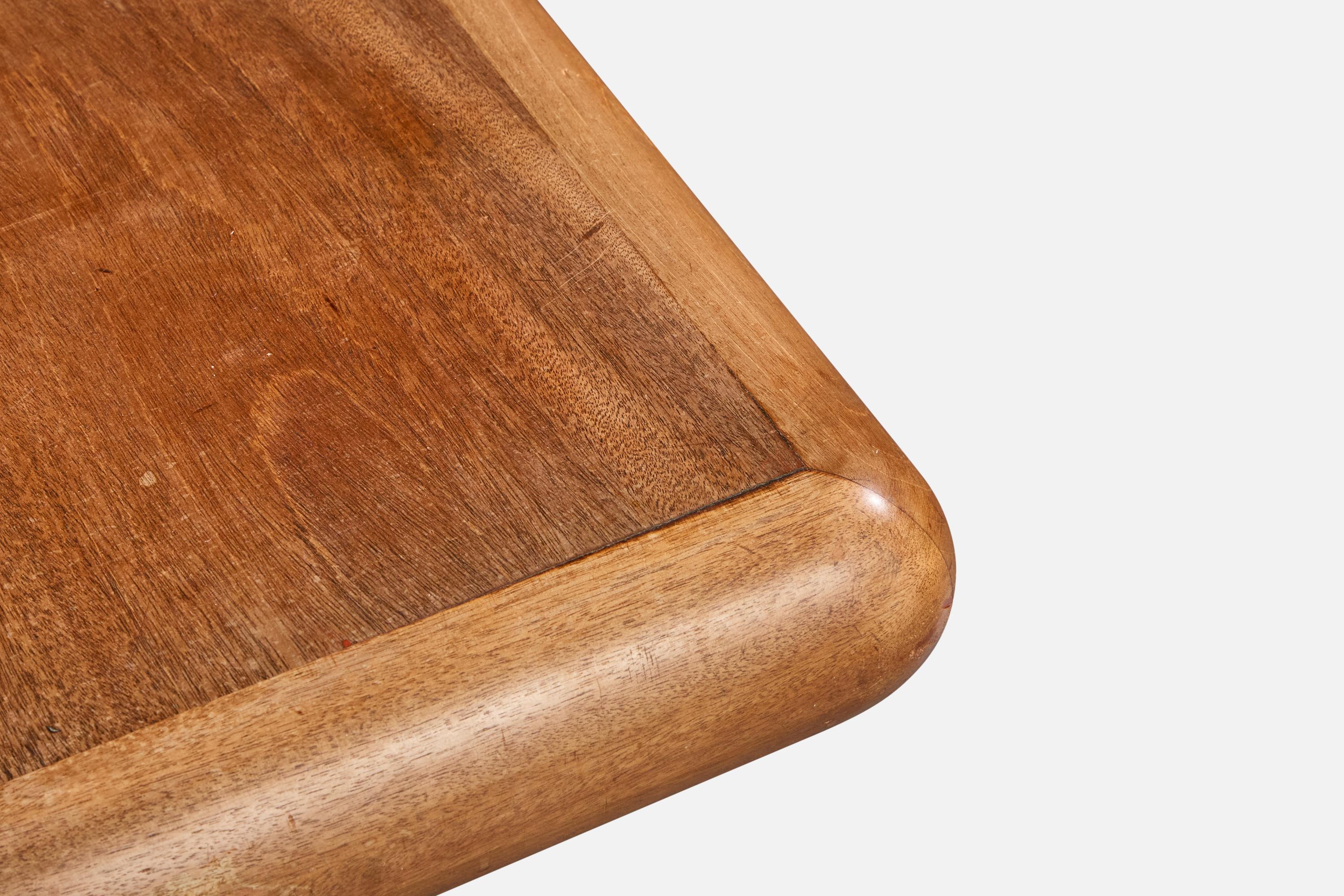 Brazilian Designer, Coffee Table, Wood, Brazil, 1970s For Sale 4