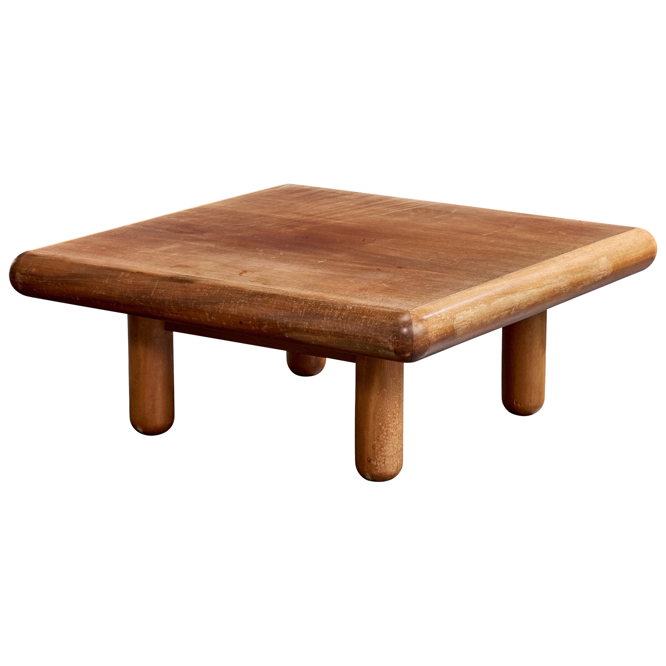 Brazilian Designer, Coffee Table, Wood, Brazil, 1970s For Sale