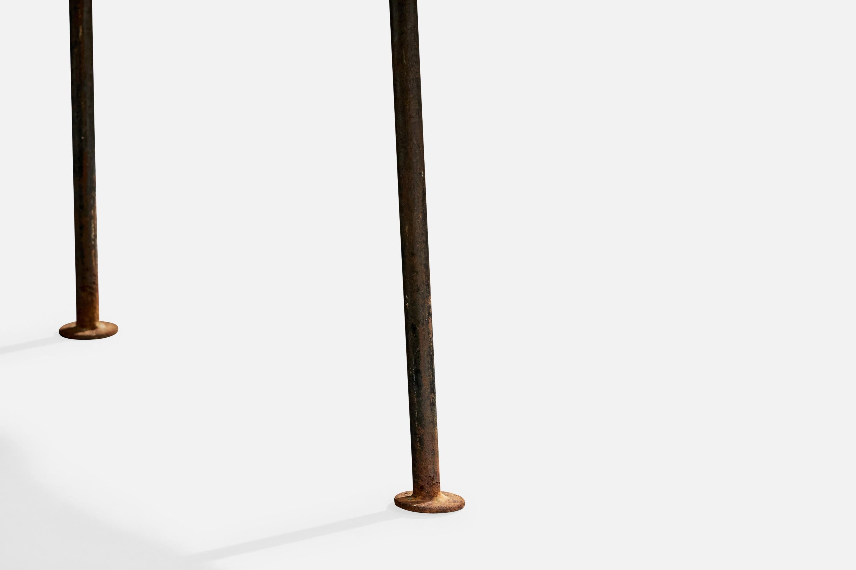 Brazilian Designer, Coffee Table, Wood, Iron, Brazil, 1960s For Sale 6