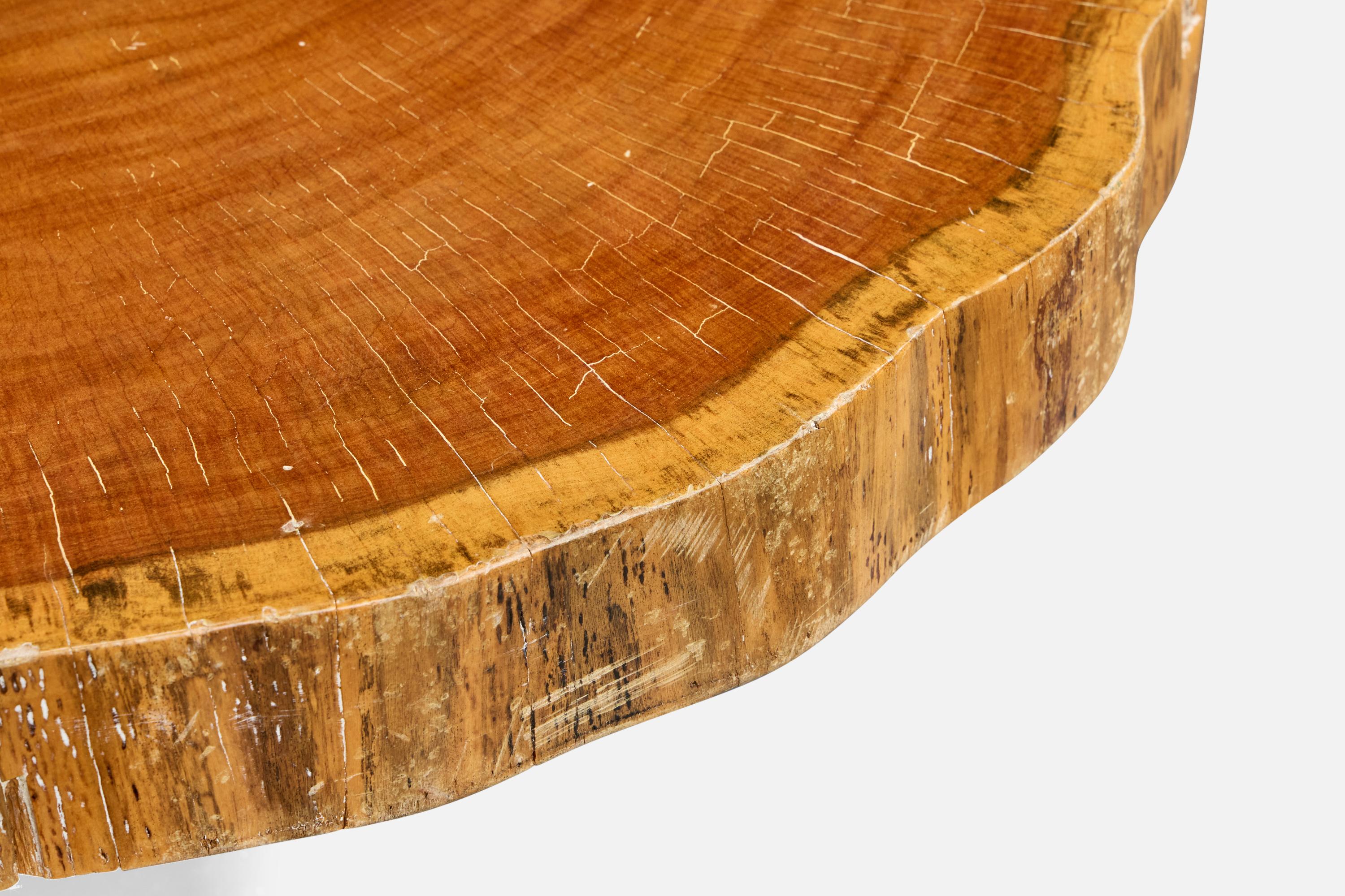 Brazilian Designer, Coffee Table, Wood, Iron, Brazil, 1960s For Sale 3