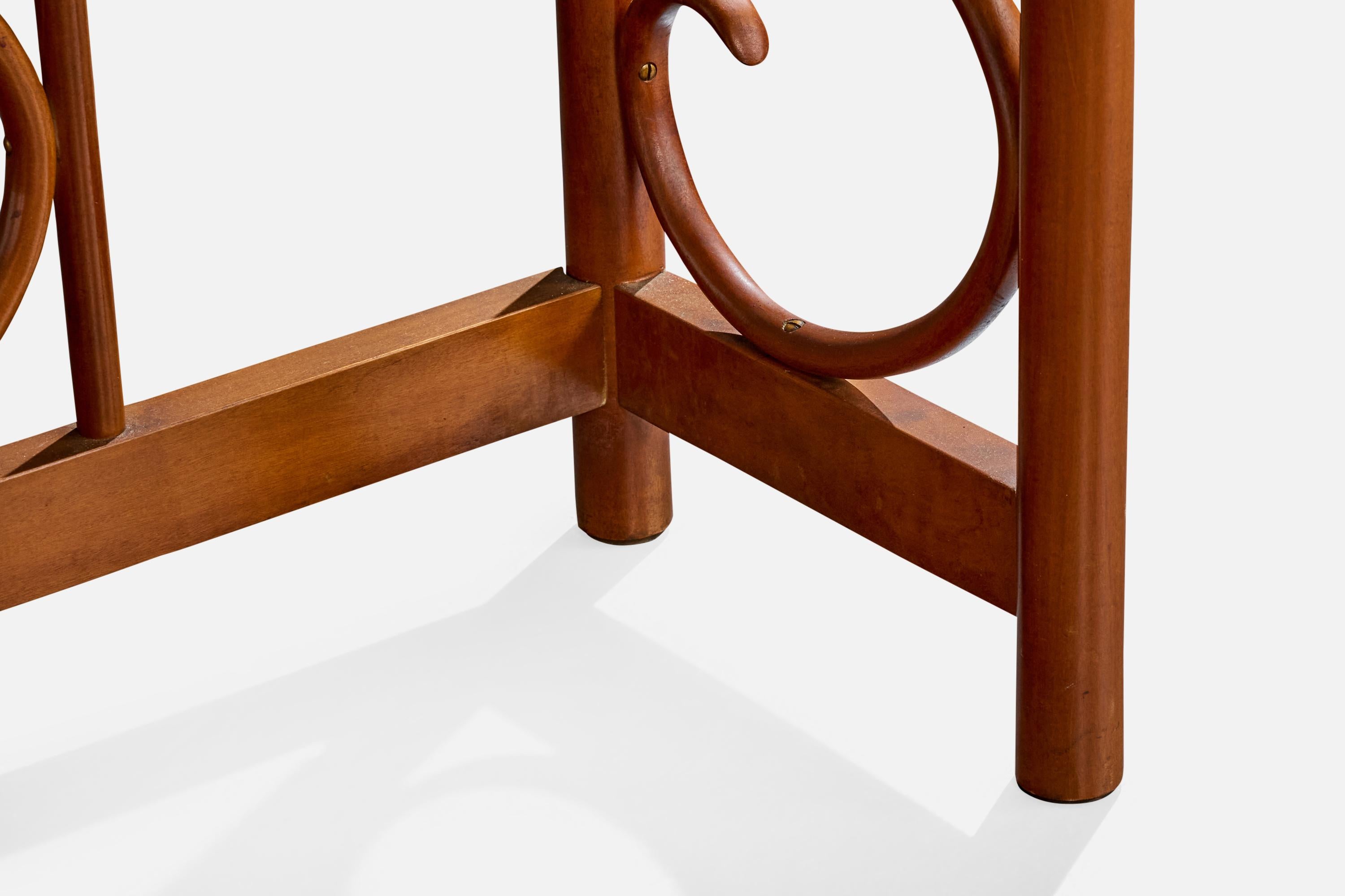 Designer brésilien, table console, Wood, Brésil, années 1970 en vente 4