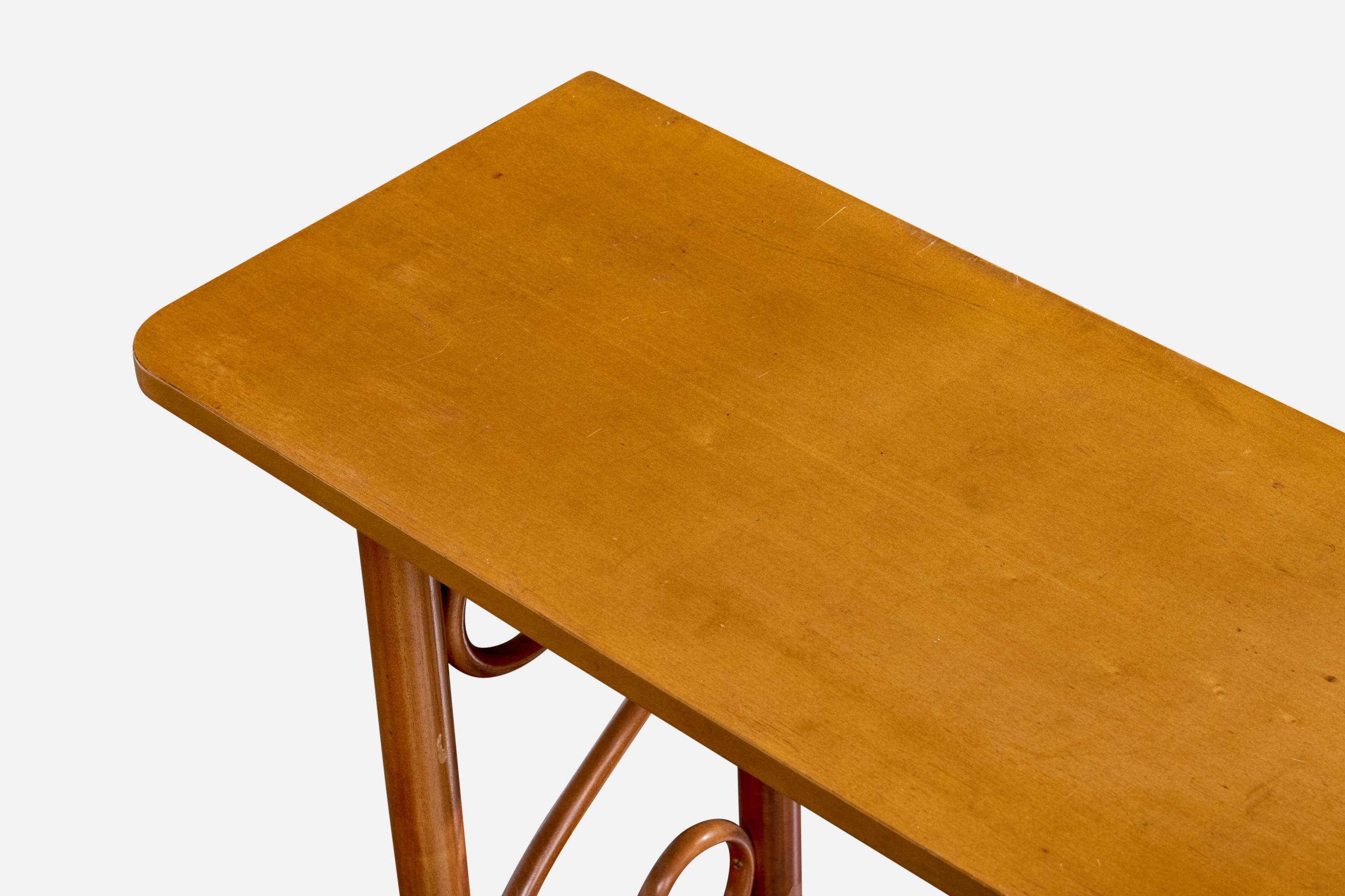 Fin du 20e siècle Designer brésilien, table console, Wood, Brésil, années 1970 en vente