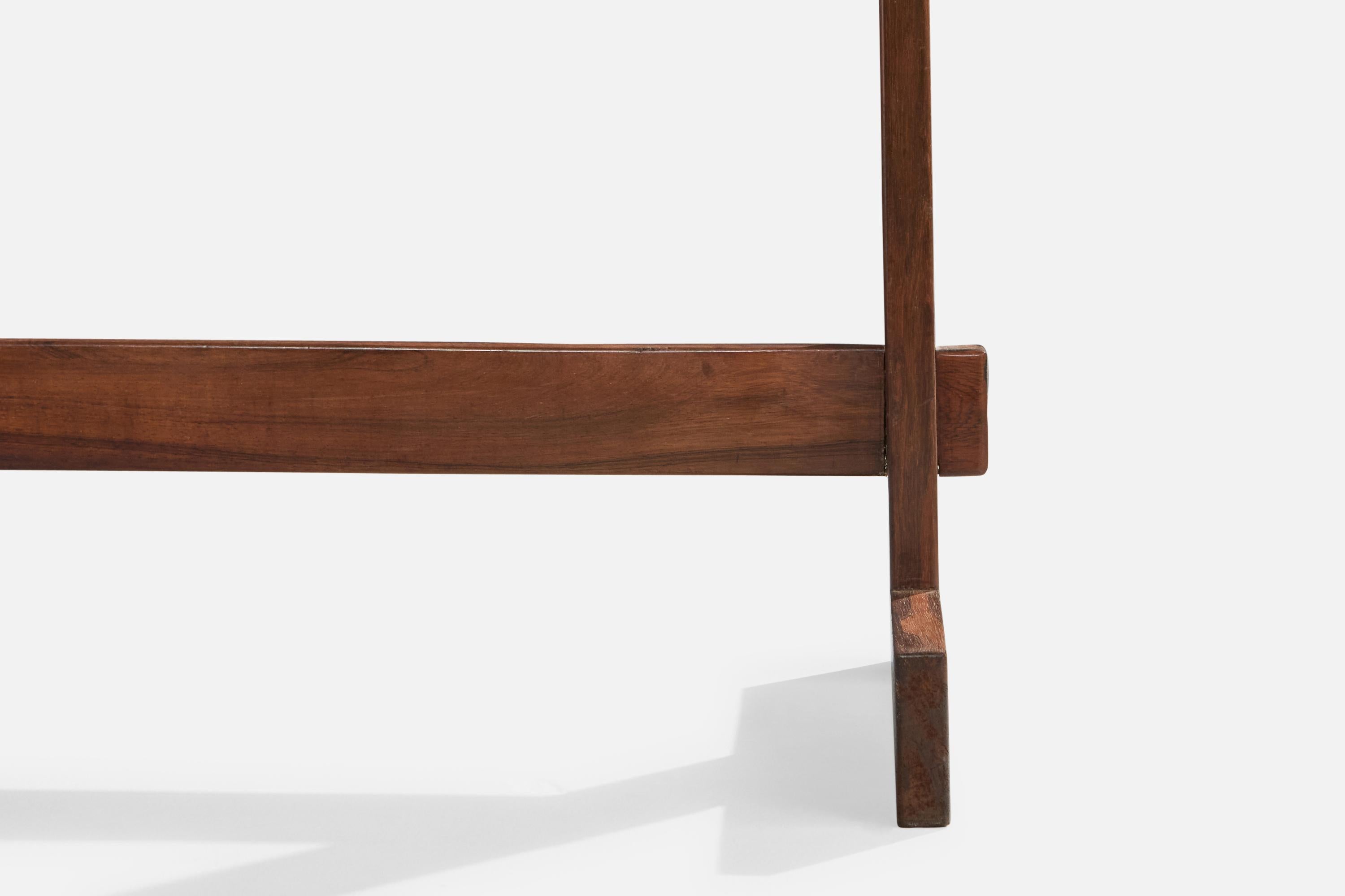 Brazilian Designer, Console Table, Wood, Marble, Brazil, 1960s For Sale 6