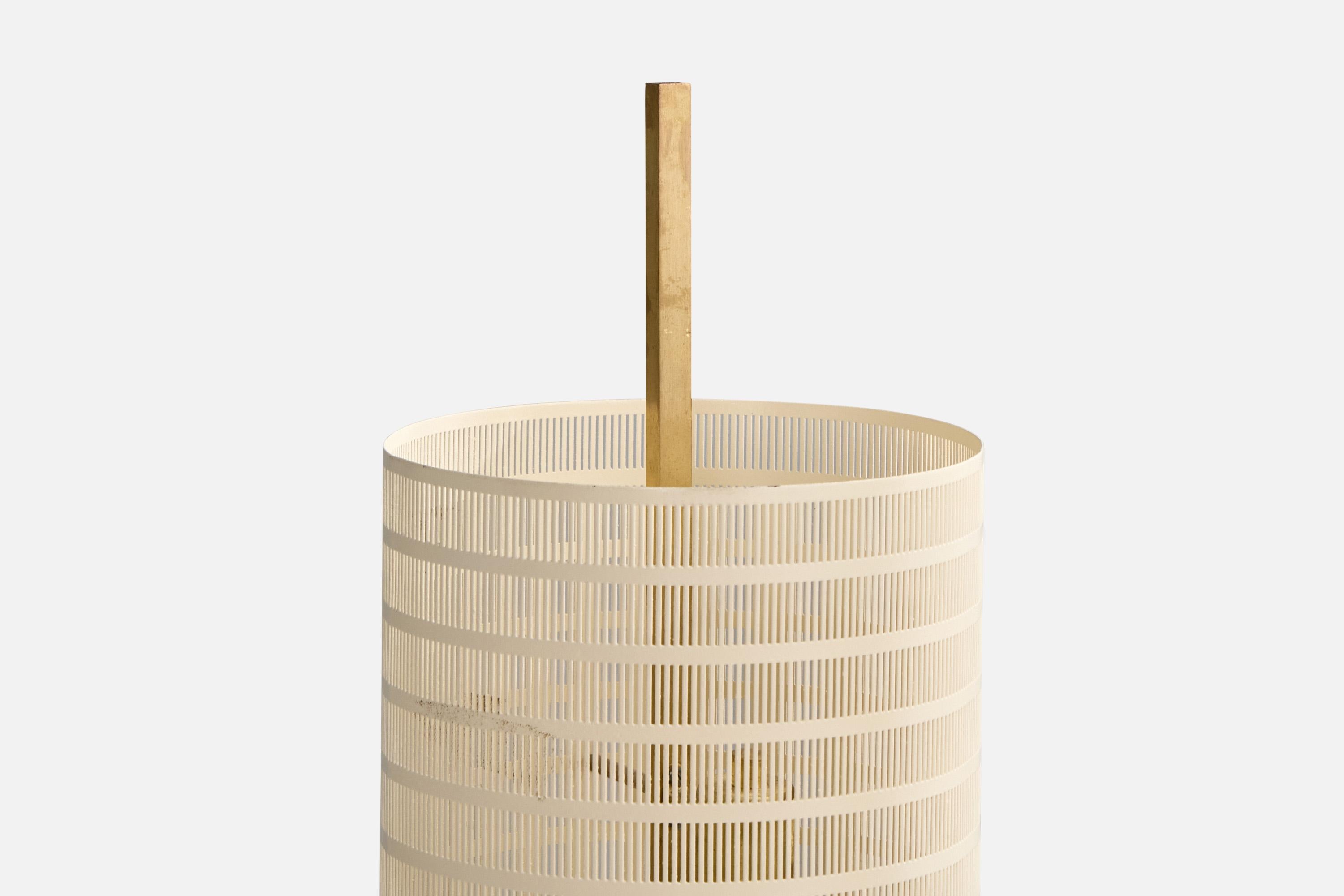 Diseñador brasileño, Lámpara de pie, Metal, Latón, Brasil, Años 50 Brasileño en venta