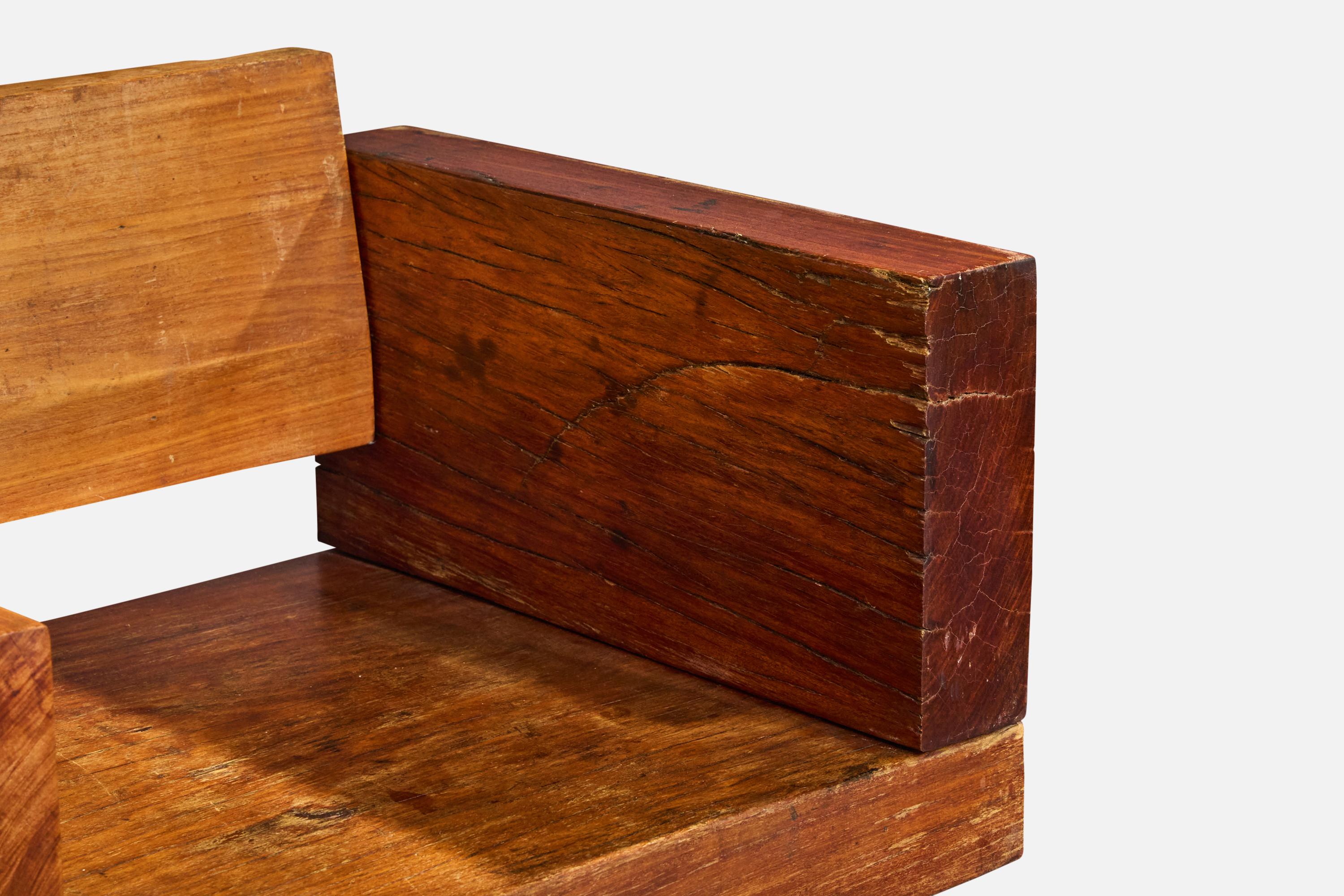 Diseñador brasileño, Banco grande, Madera de ipê, Brasil, Años 70 en venta 2