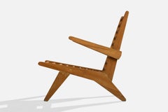 Brazilian Designer, Lounge Chair, Wood, Brazil, 1950s